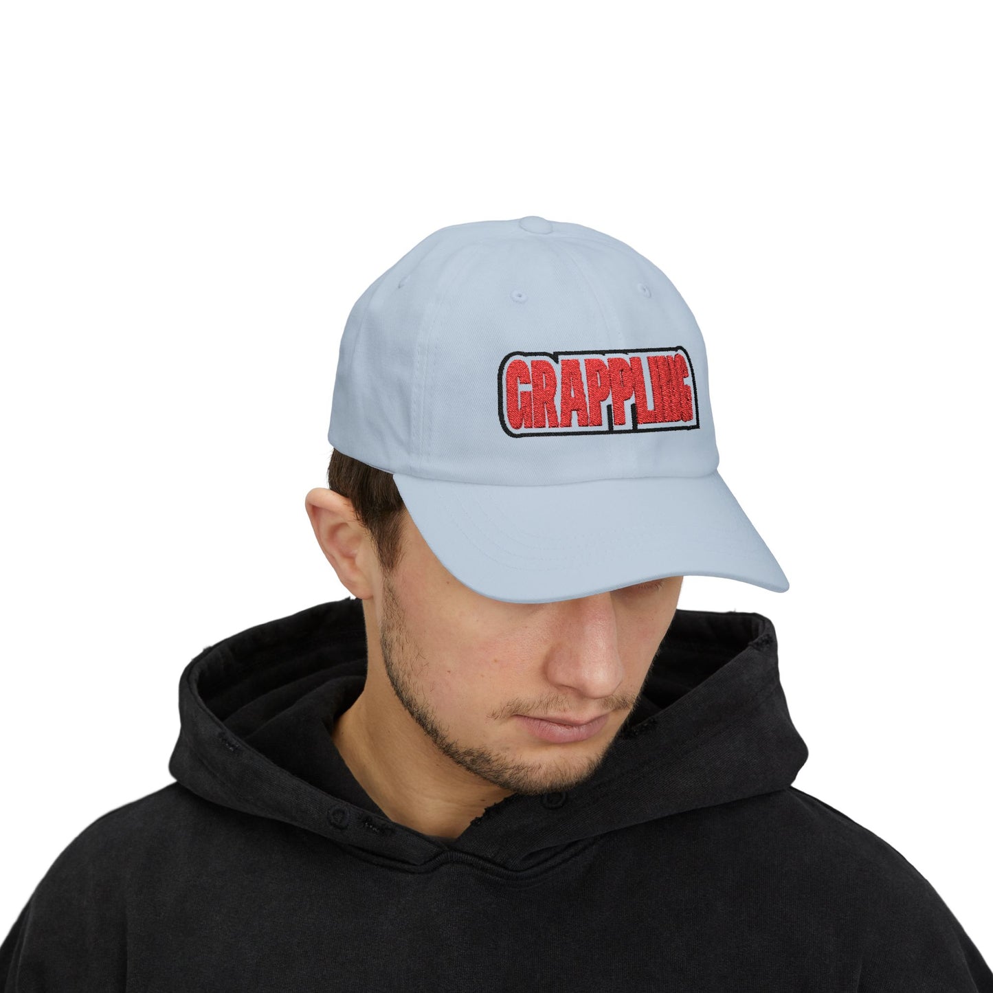 Grappling GRP2 Classic Dad Cap - White Adjustable Hat for Sports Lovers