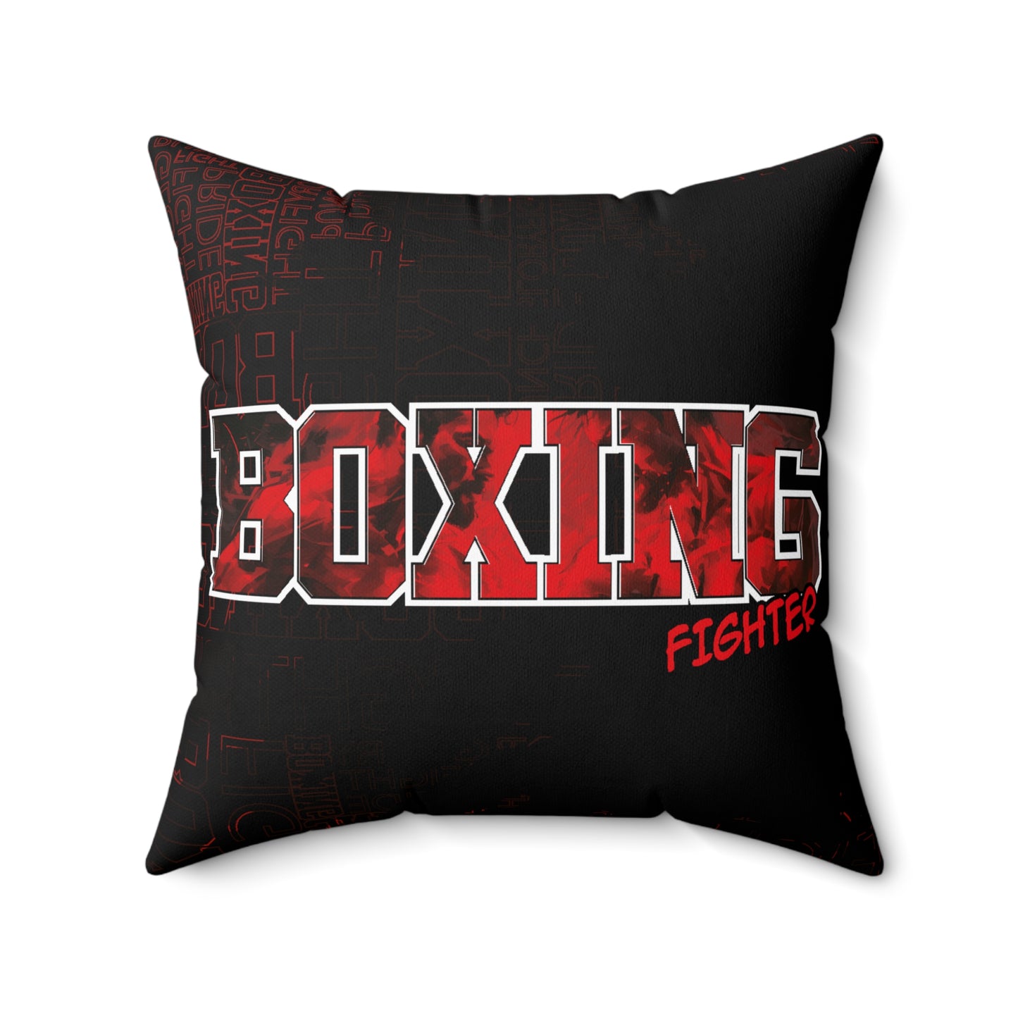 Boxing Fighter Polyester Square Pillow BX25