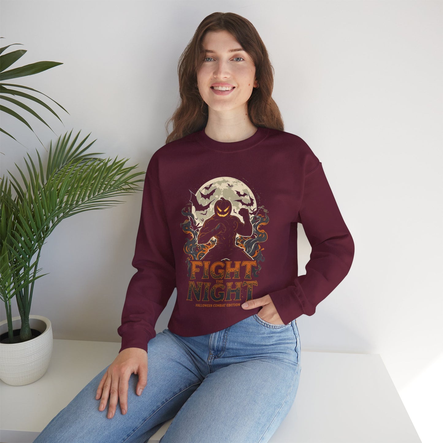 Halloween Fight Night Crewneck Sweatshirt H18
