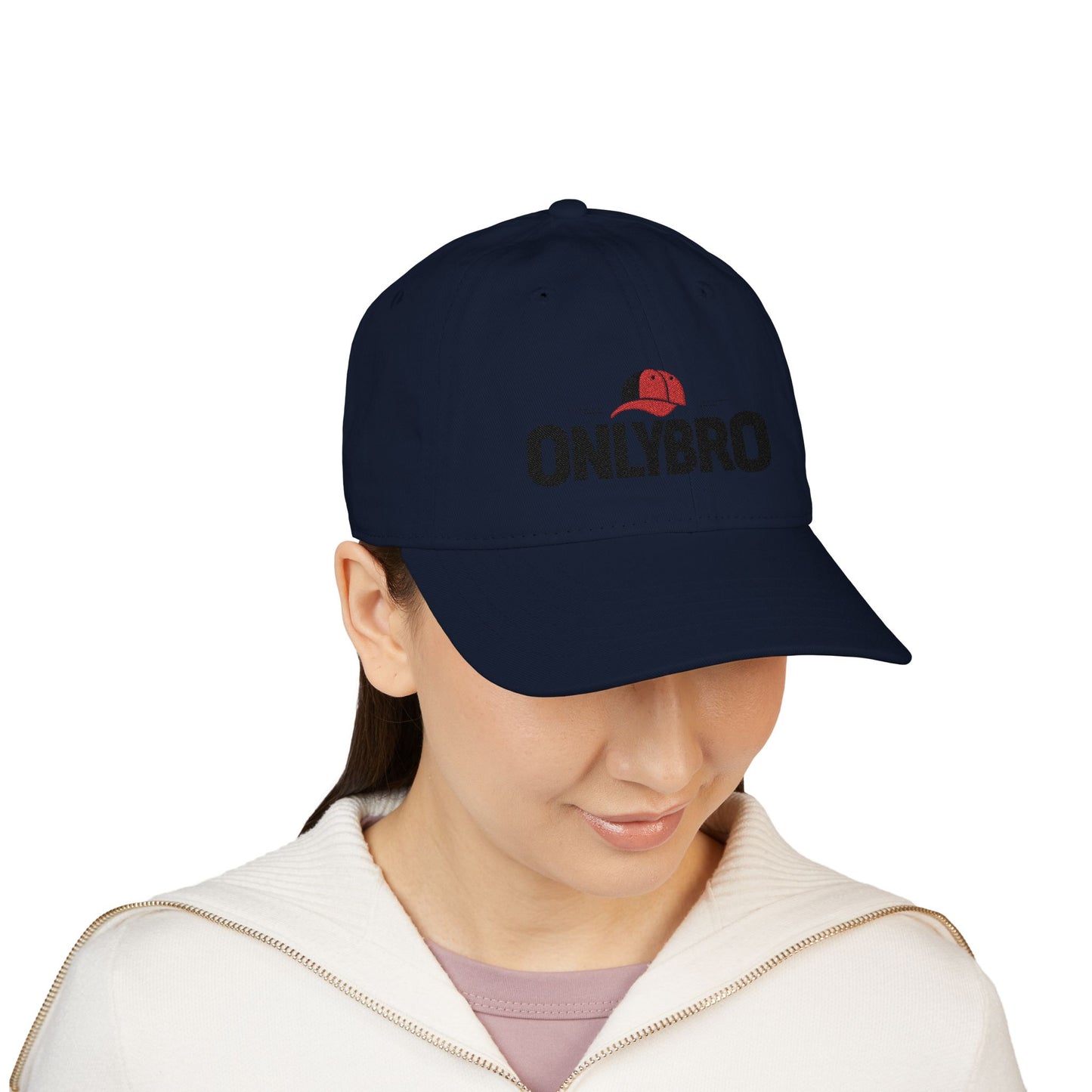 Organic Baseball Cap with 'ONLYBRO' Embroidery