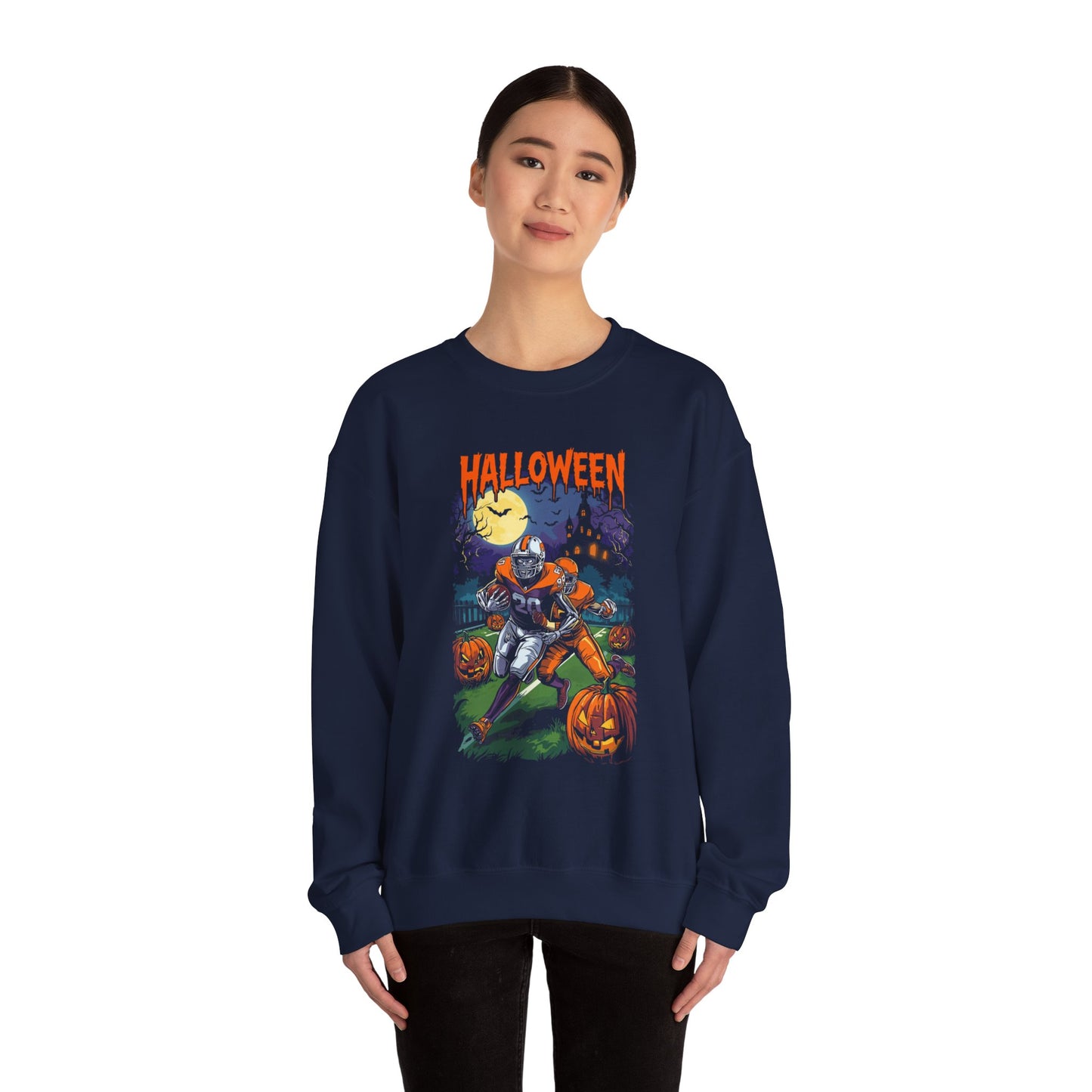 Halloween-Themed Unisex Crewneck Sweatshirt H19
