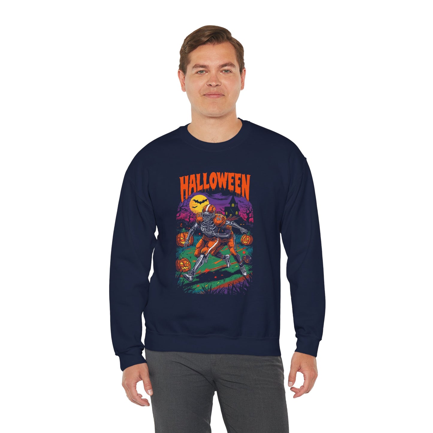 Halloween Graphic Crewneck Sweatshirt H22