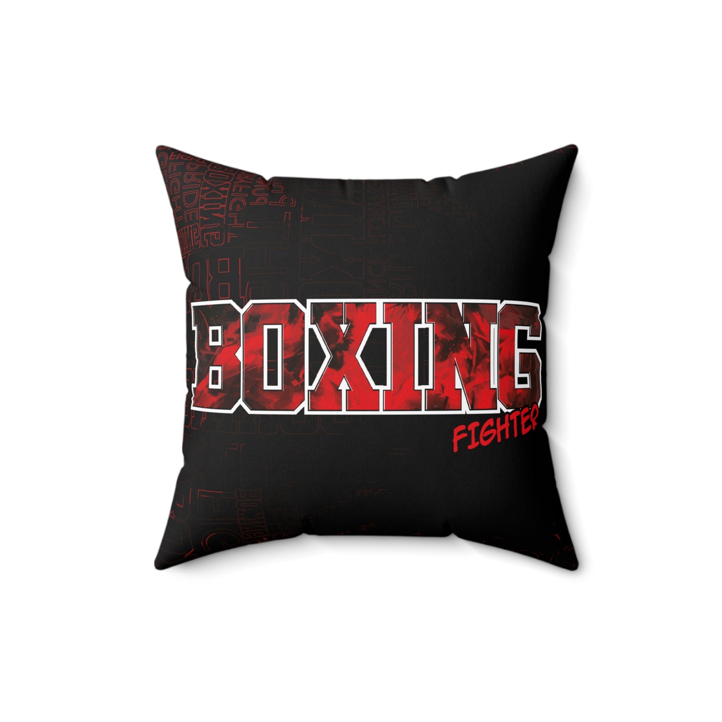 Boxing Fighter Polyester Square Pillow BX25