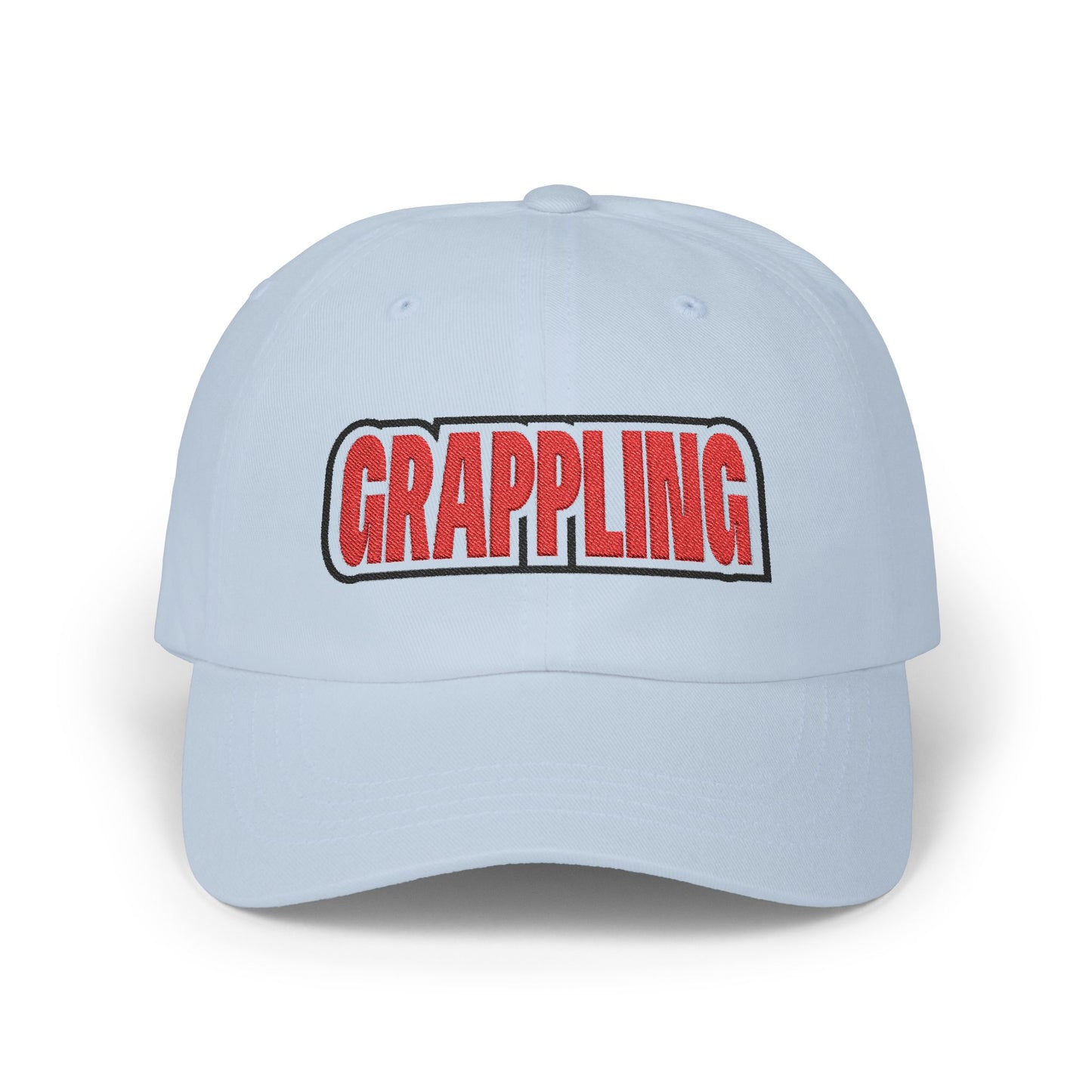 Grappling GRP2 Classic Dad Cap - White Adjustable Hat for Sports Lovers