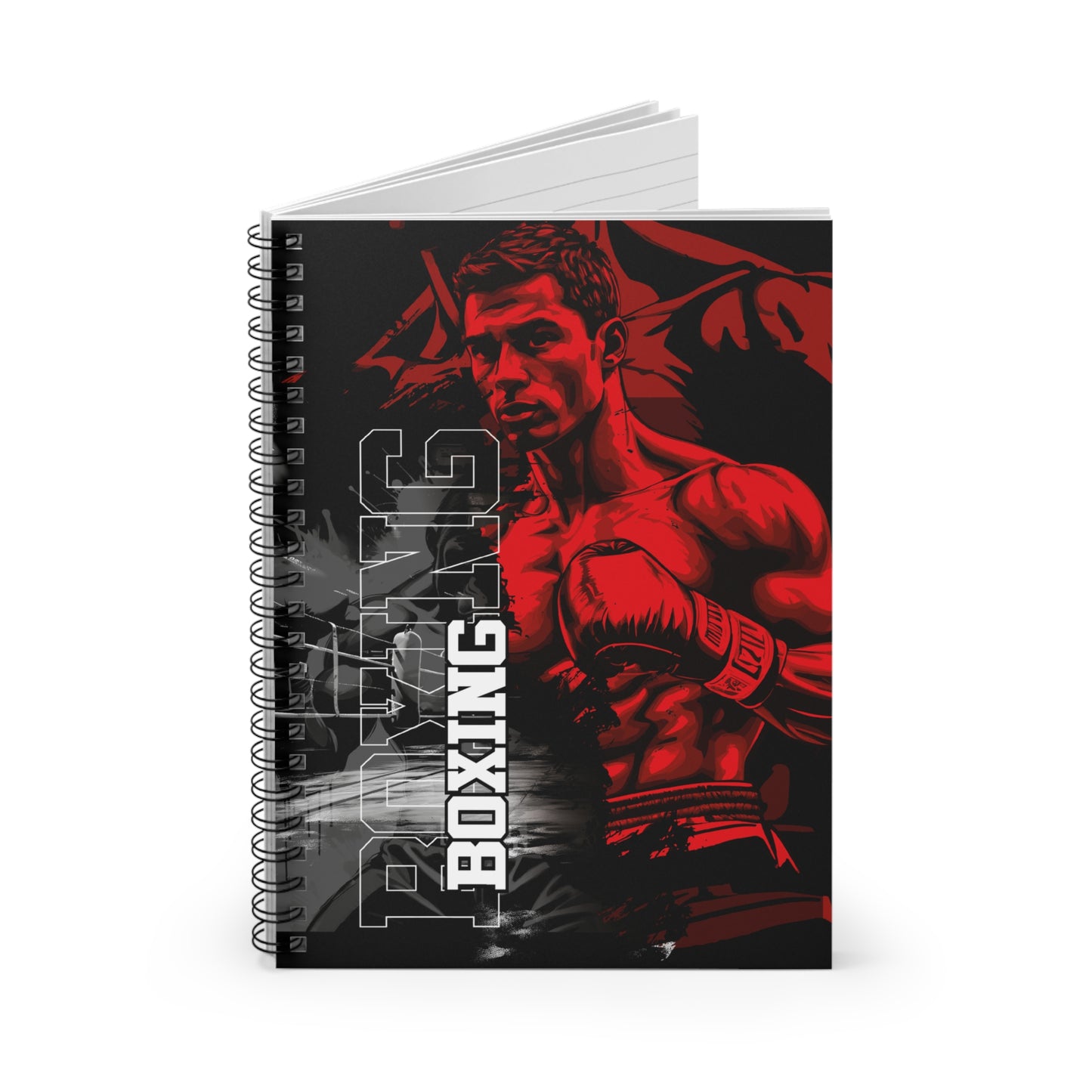 Boxing Themed Spiral Notebook BX13