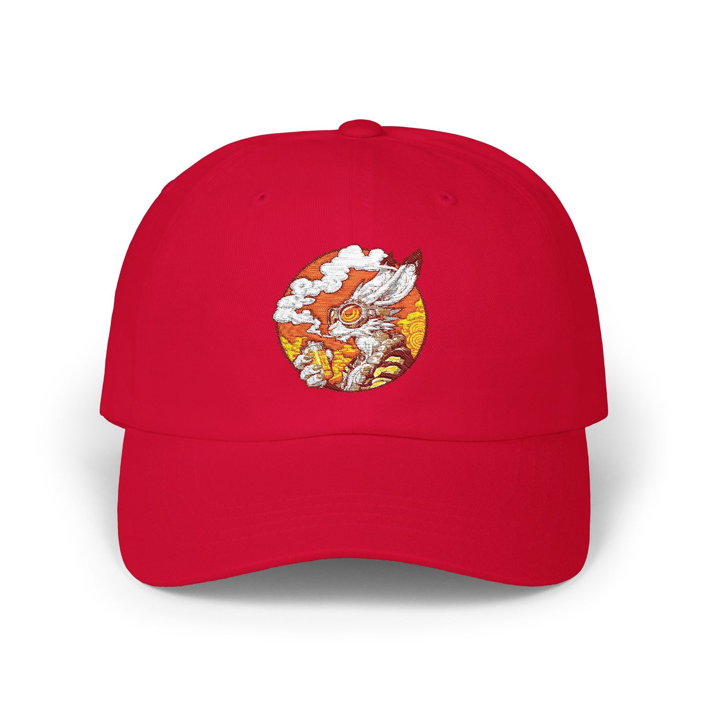 Classic Dad Cap - Sunset Embroidered Hat Bunny1