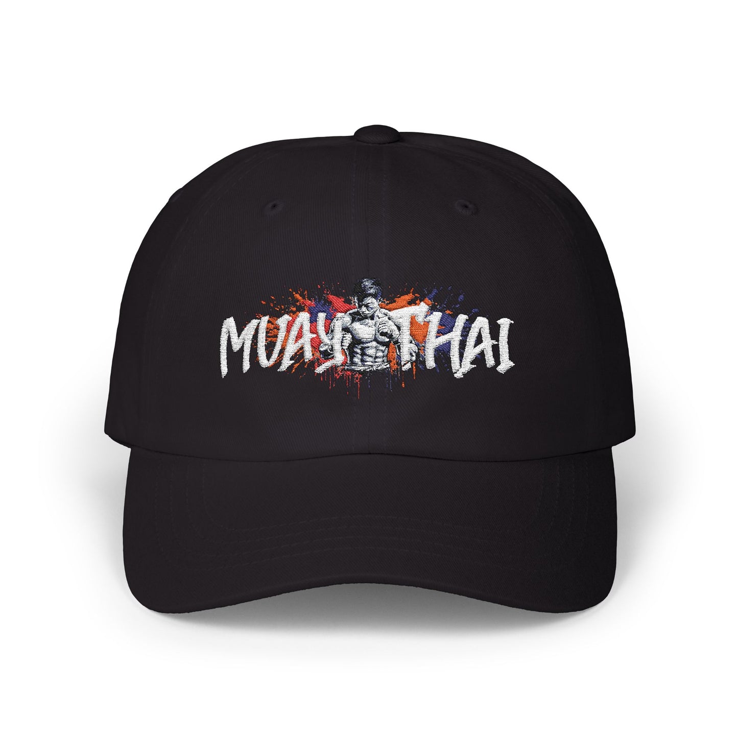 Classic Dad Cap Muay Thai with Vintage Muscle Man Design