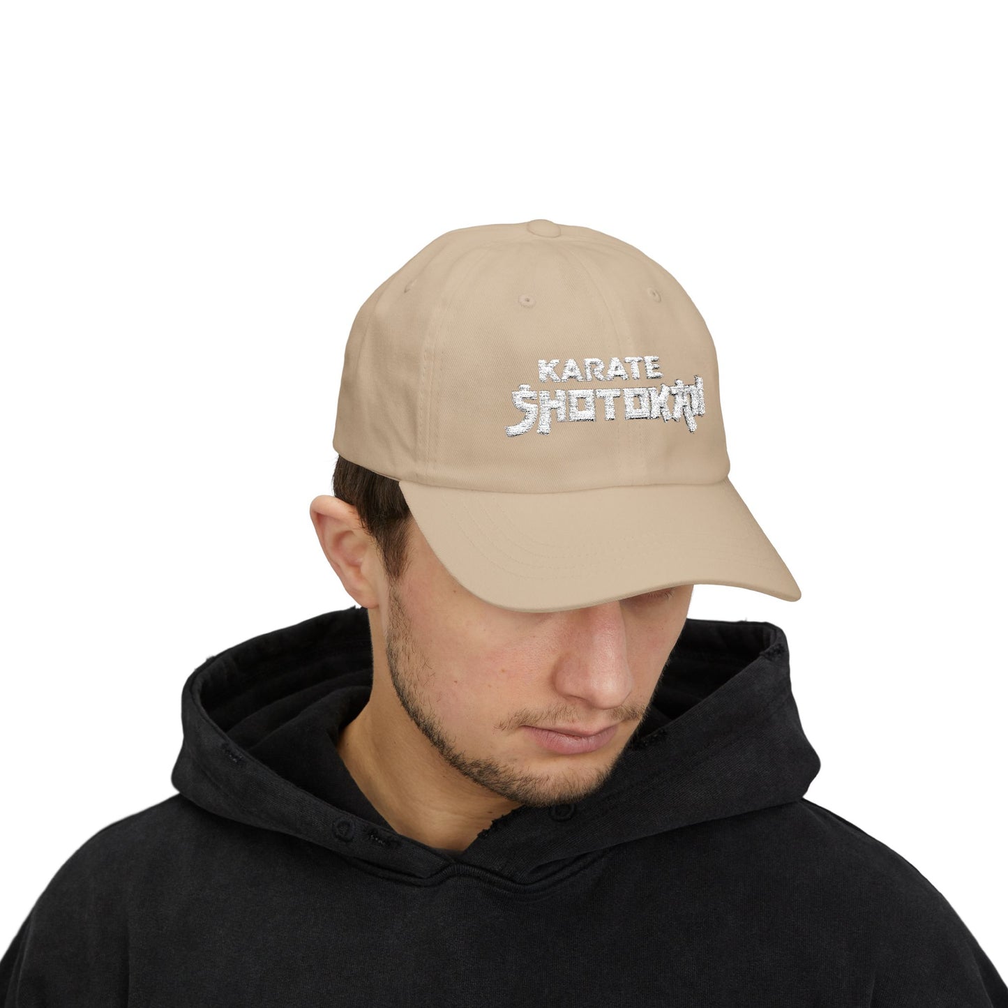 Karate Shotokan Dad Cap - Classic Beige Baseball Hat for Martial Arts Enthusiasts