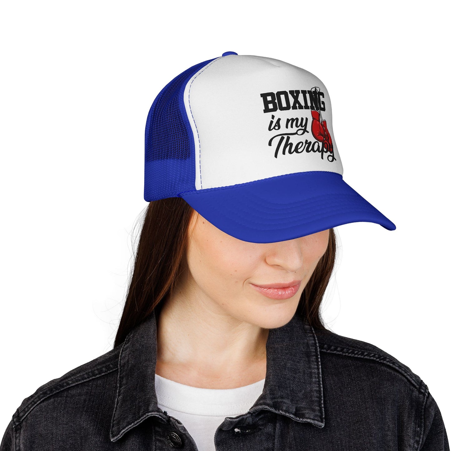 Boxing Is My Therapy Trucker Cap