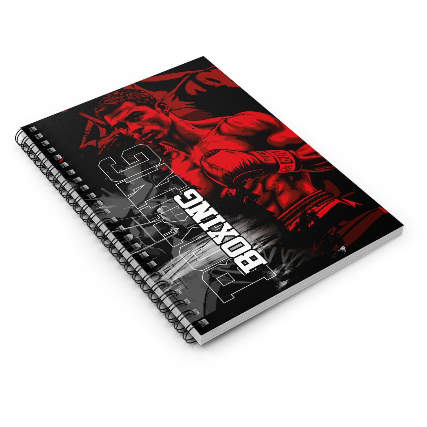Boxing Themed Spiral Notebook BX13
