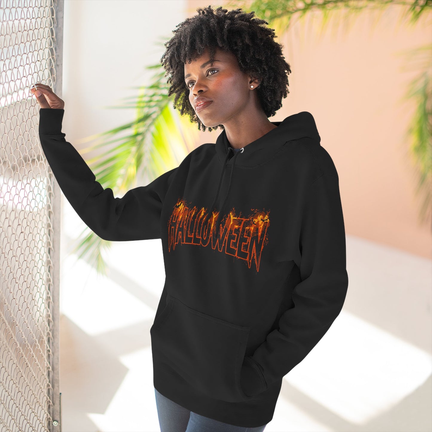 Men Halloween Three-Panel Fleece Hoodie H7
