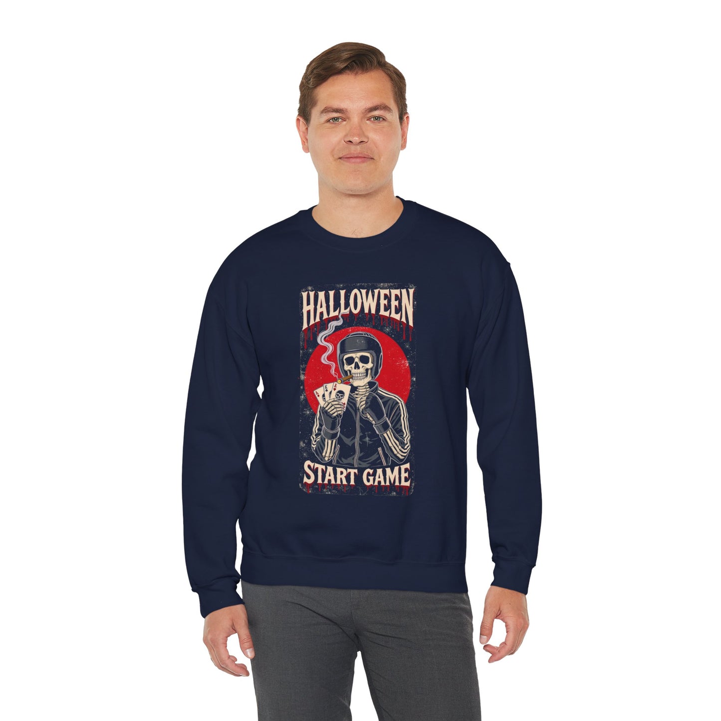 Halloween Skeleton Crewneck Sweatshirt H25