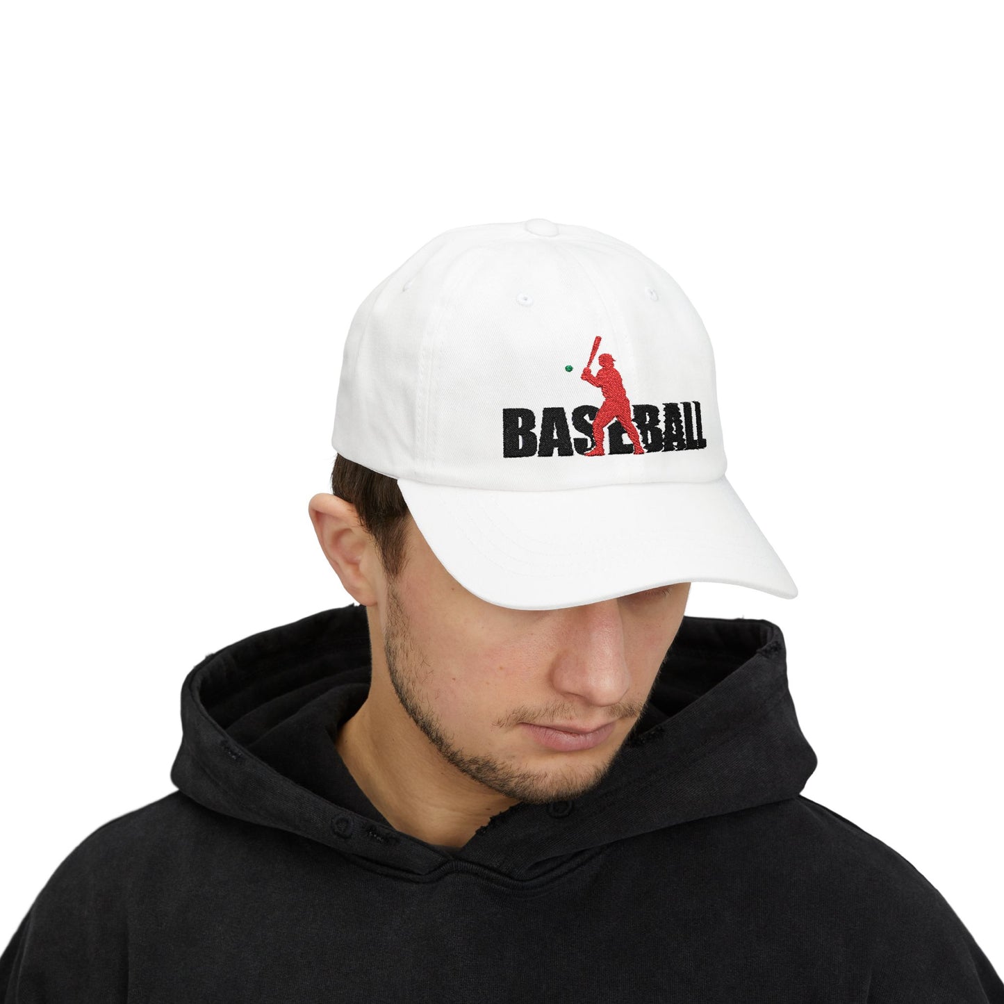 Classic Baseball B1 Dad Cap - Adjustable White Hat for Sports Lovers