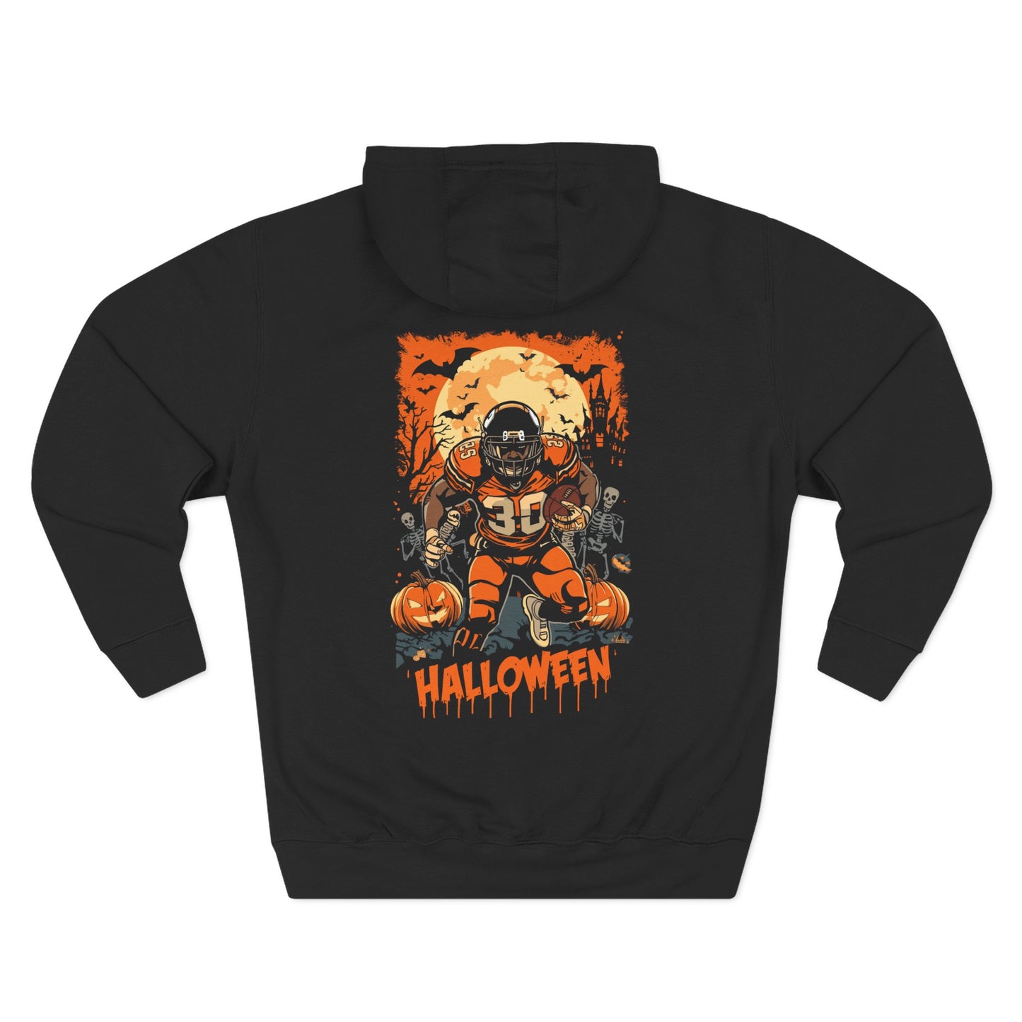 Halloween Football Fleece Hoodie H14