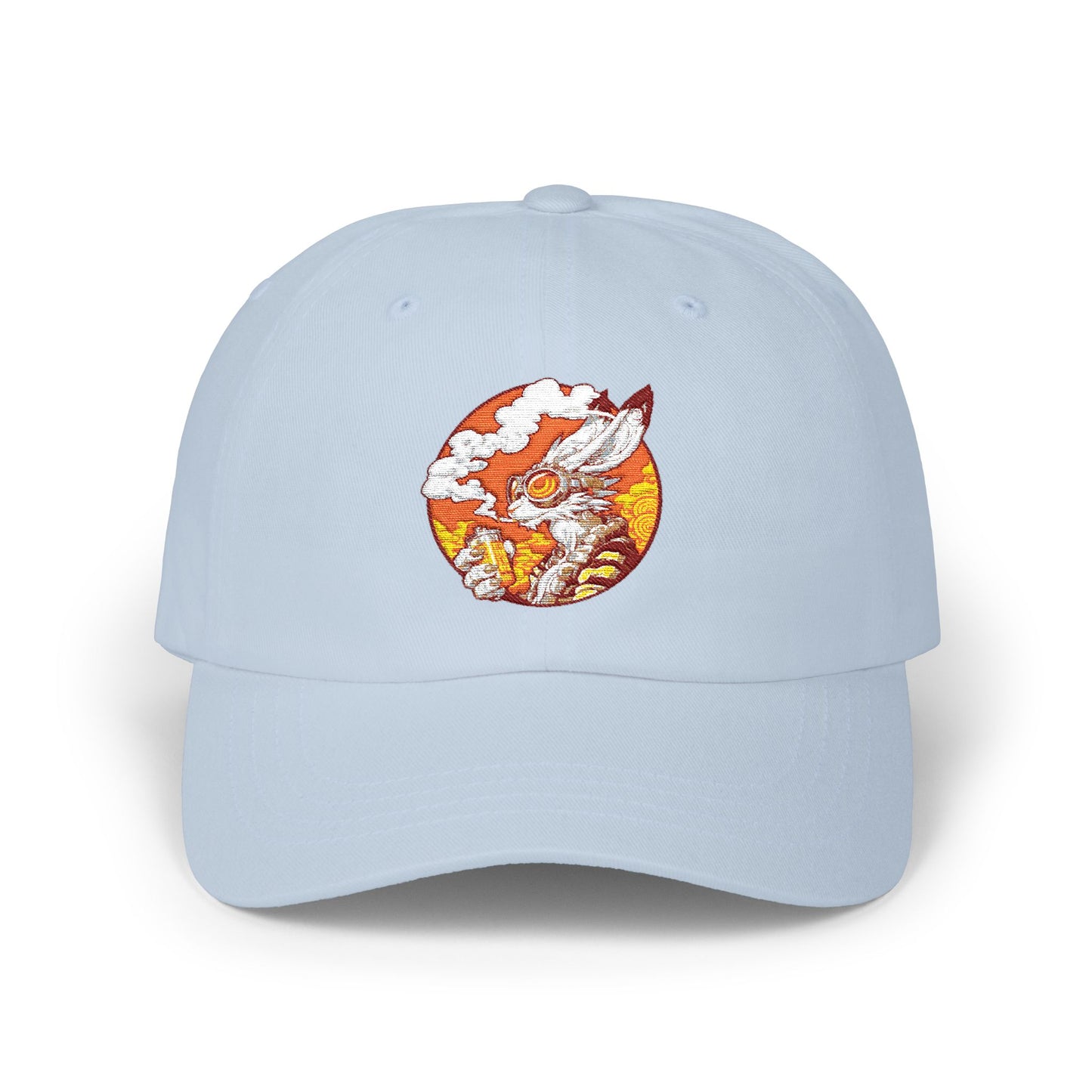Classic Dad Cap - Sunset Embroidered Hat Bunny1