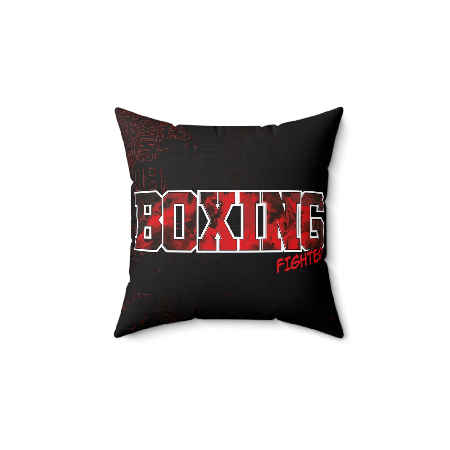 Boxing Fighter Polyester Square Pillow BX25