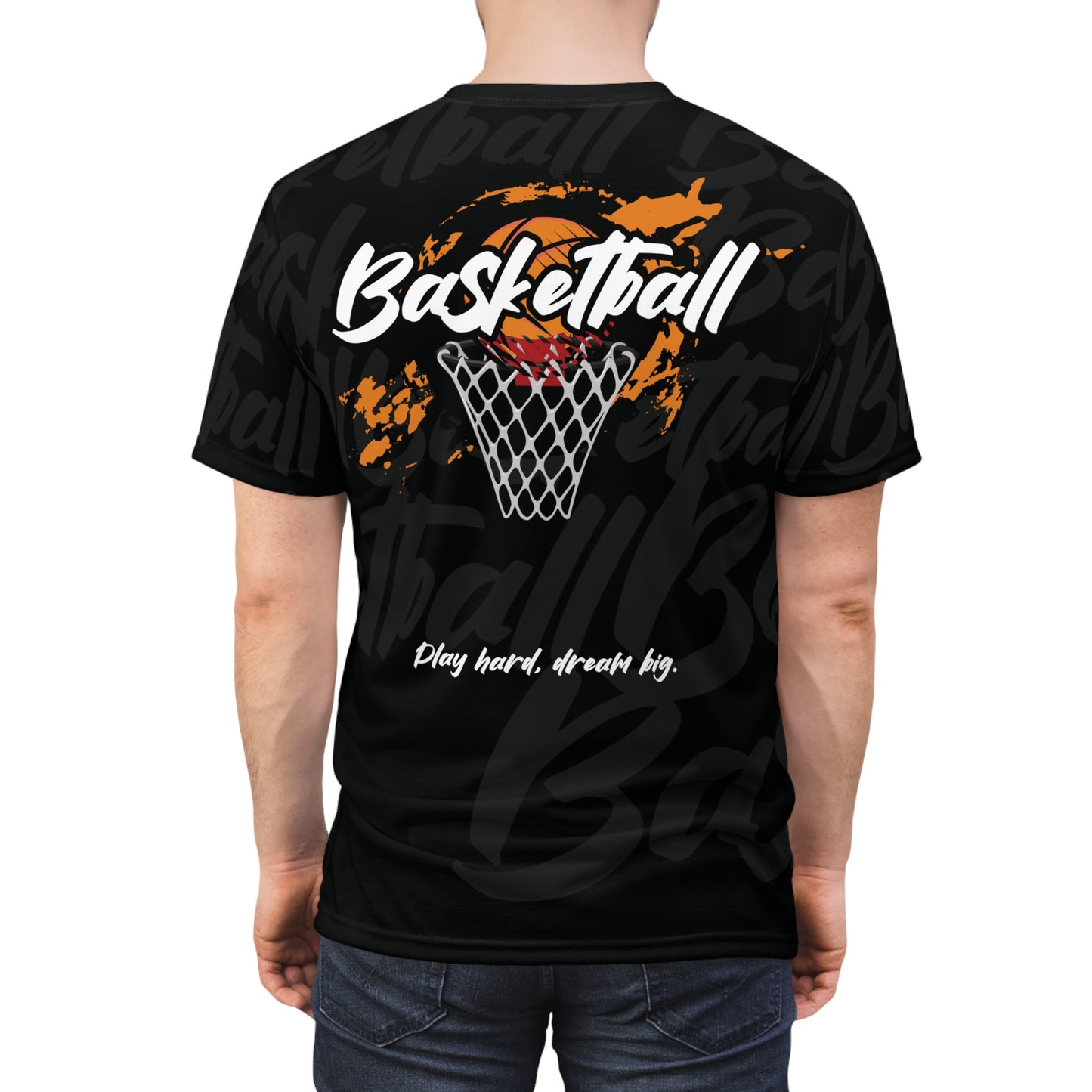 Basketball Graphic Tee — "Everything's Possible" Hoop Design