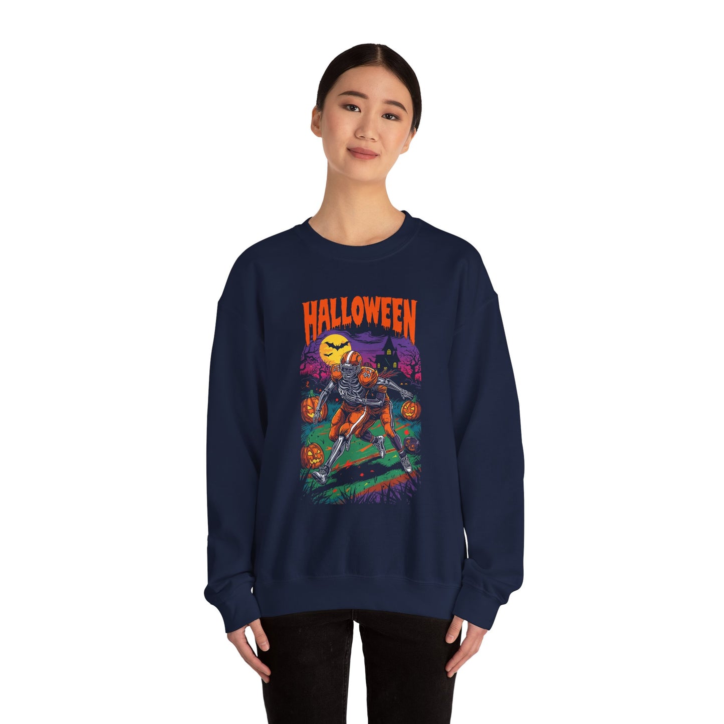 Halloween Graphic Crewneck Sweatshirt H22