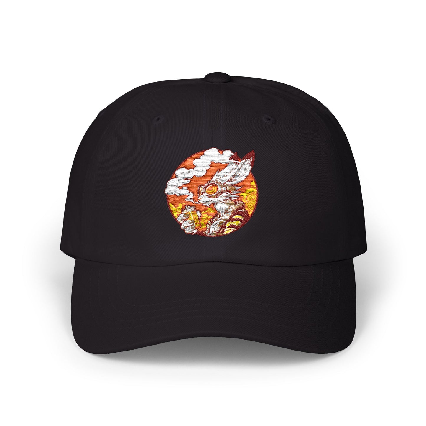 Classic Dad Cap - Sunset Embroidered Hat Bunny1