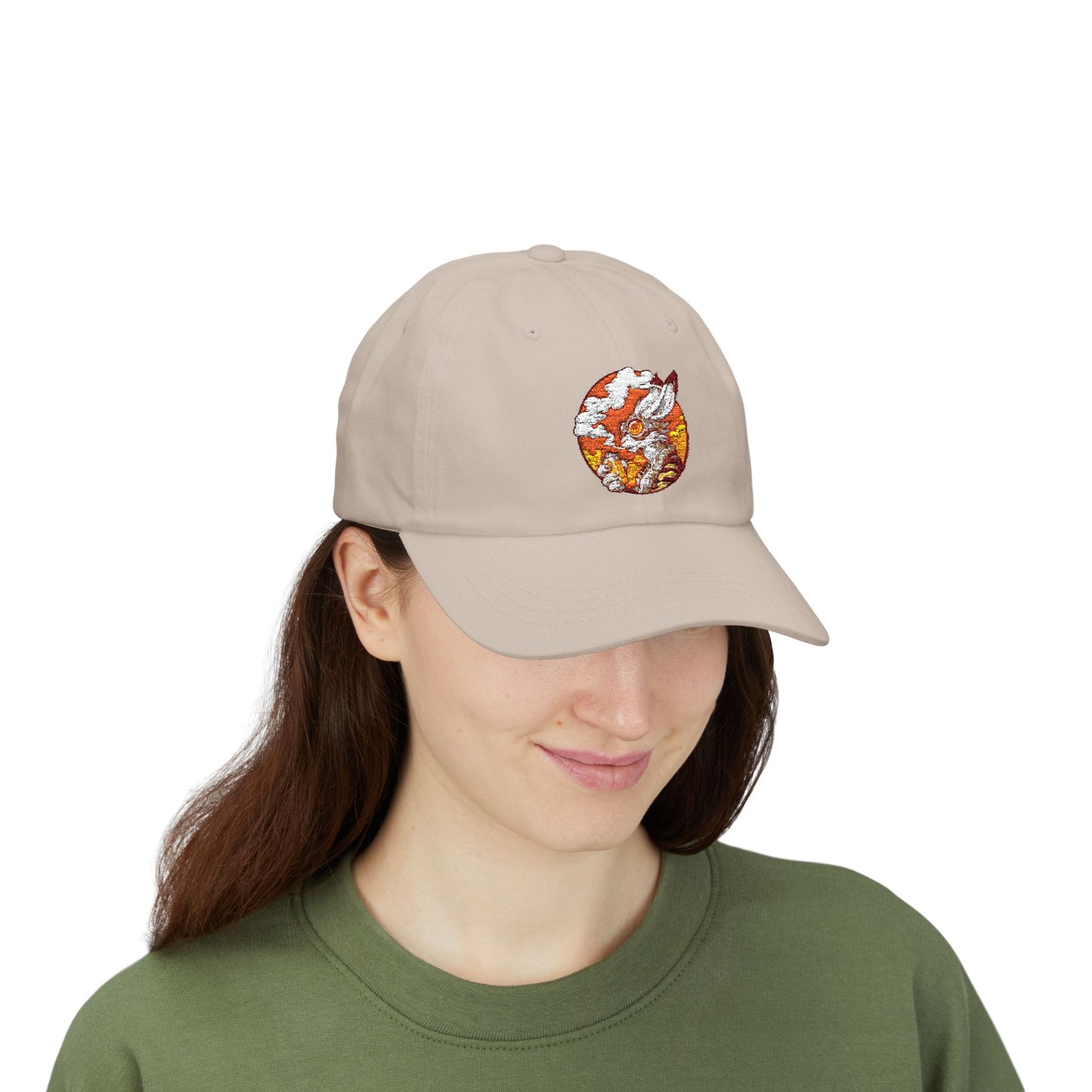 Classic Dad Cap - Sunset Embroidered Hat Bunny1