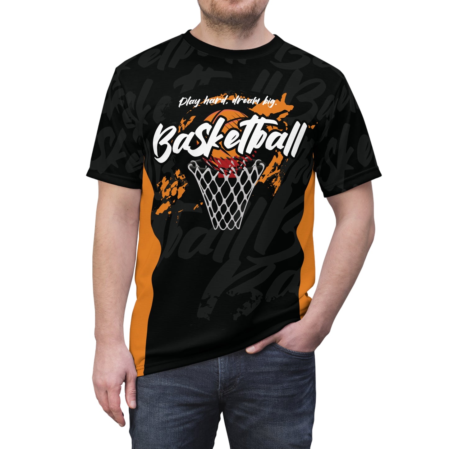 Basketball Graphic Tee — "Everything's Possible" Hoop Design