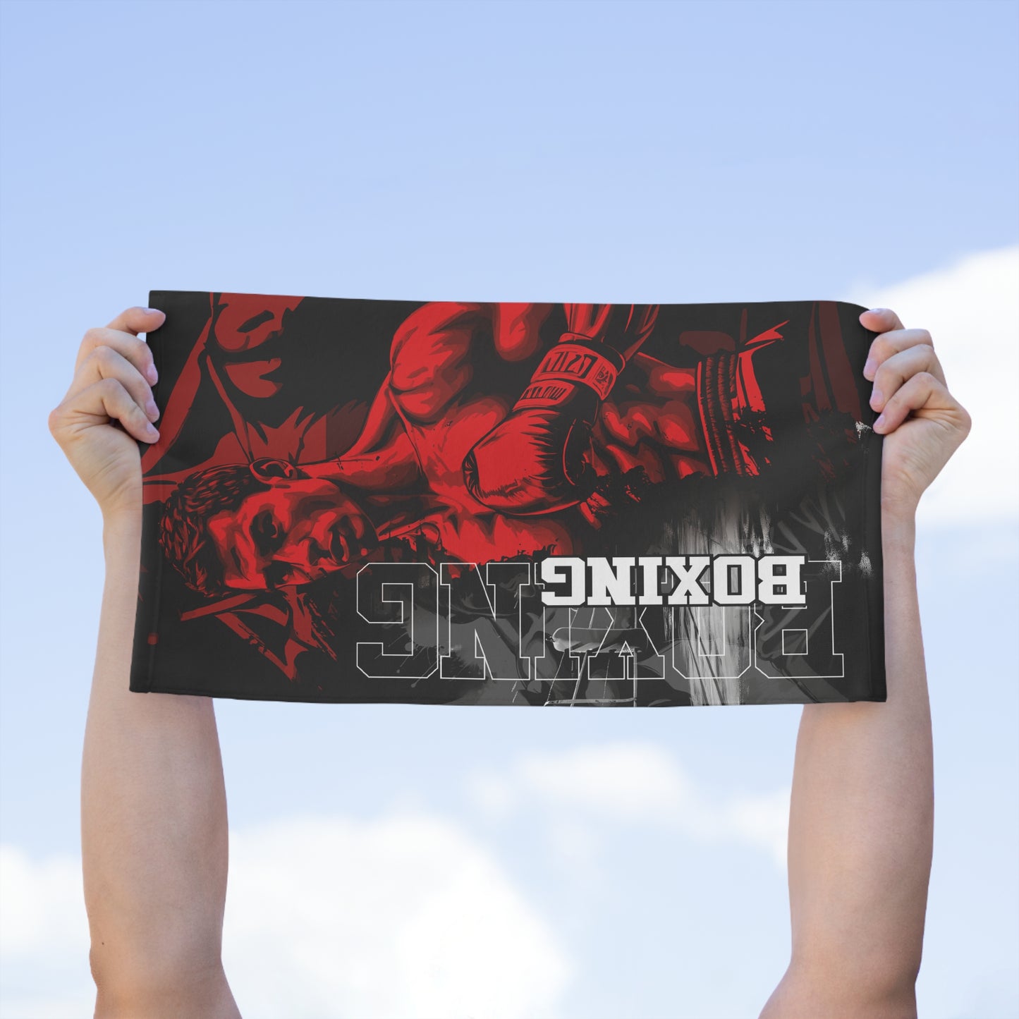 Boxing Themed Rally Towel