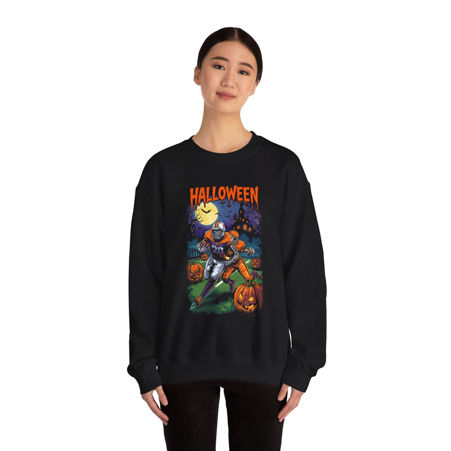 Halloween-Themed Unisex Crewneck Sweatshirt H19