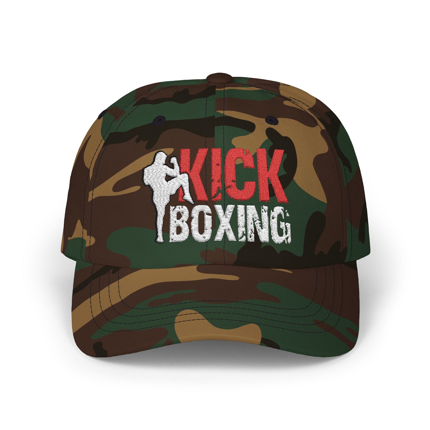 Camo Kickboxing Dad Cap - Perfect Gift for Fitness Enthusiasts