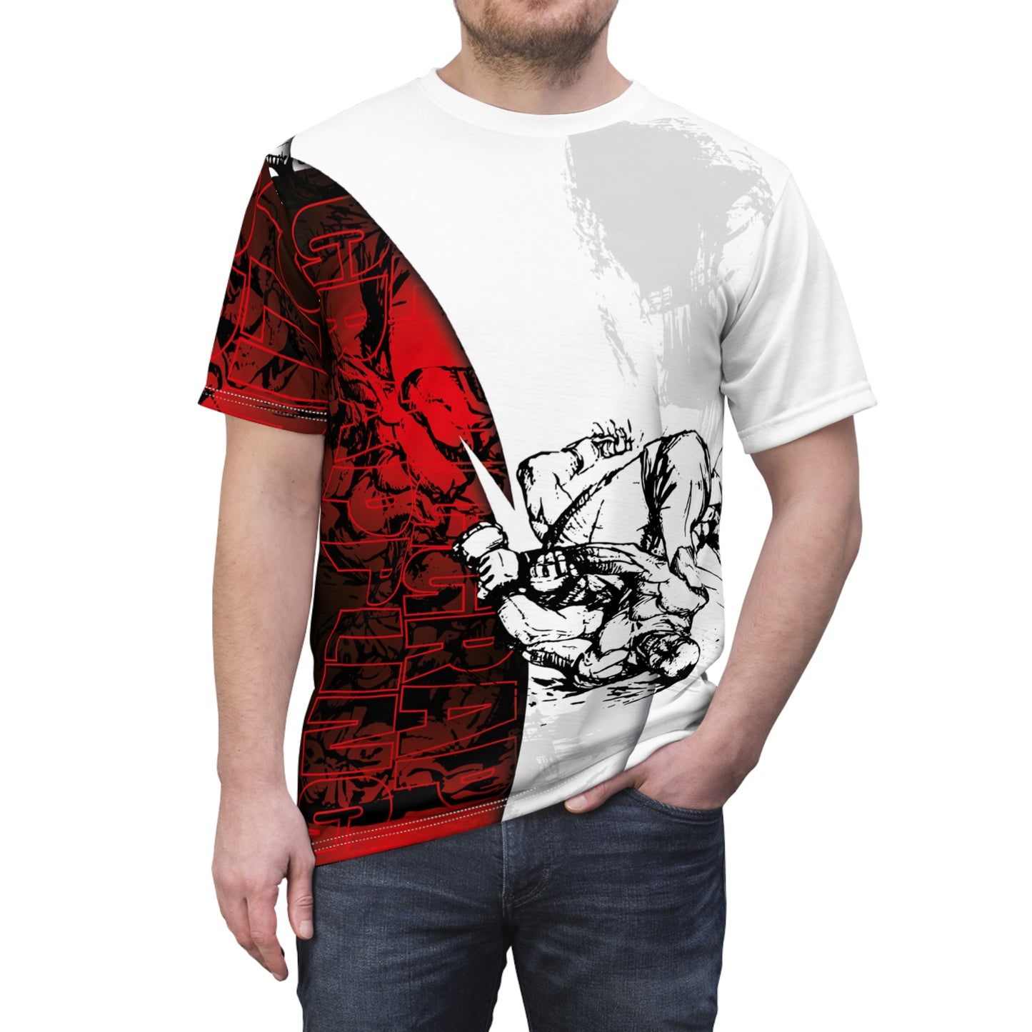 Unisex Grappling p19 Art Tee - Bold Design
