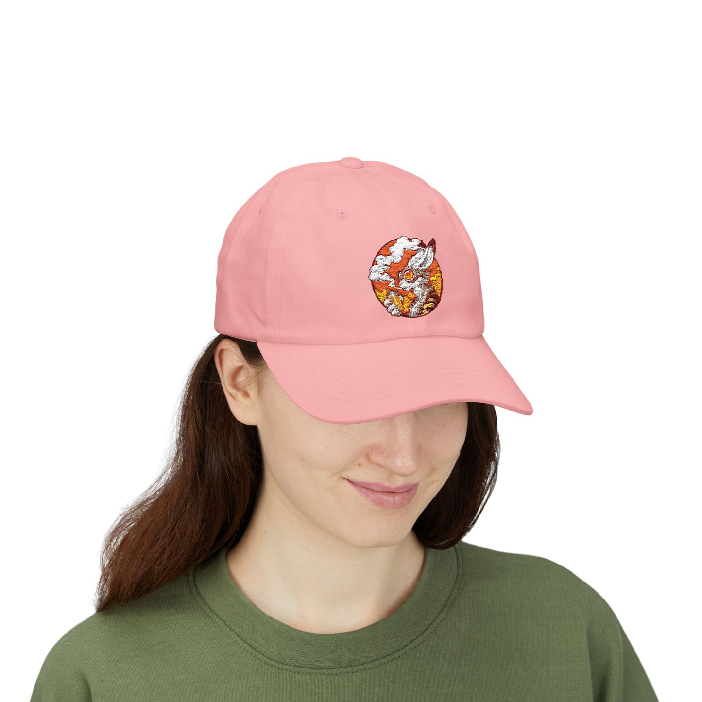 Classic Dad Cap - Sunset Embroidered Hat Bunny1