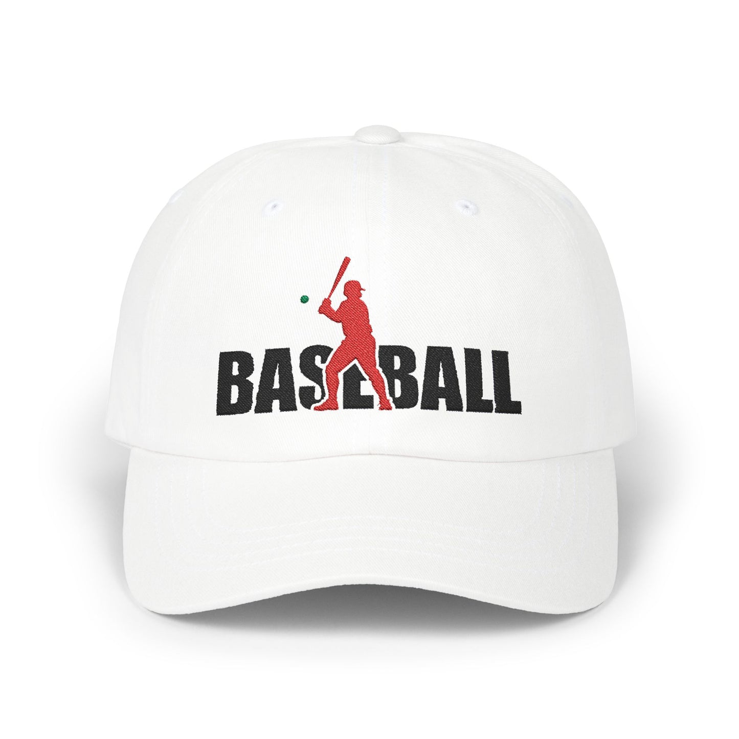 Classic Baseball B1 Dad Cap - Adjustable White Hat for Sports Lovers