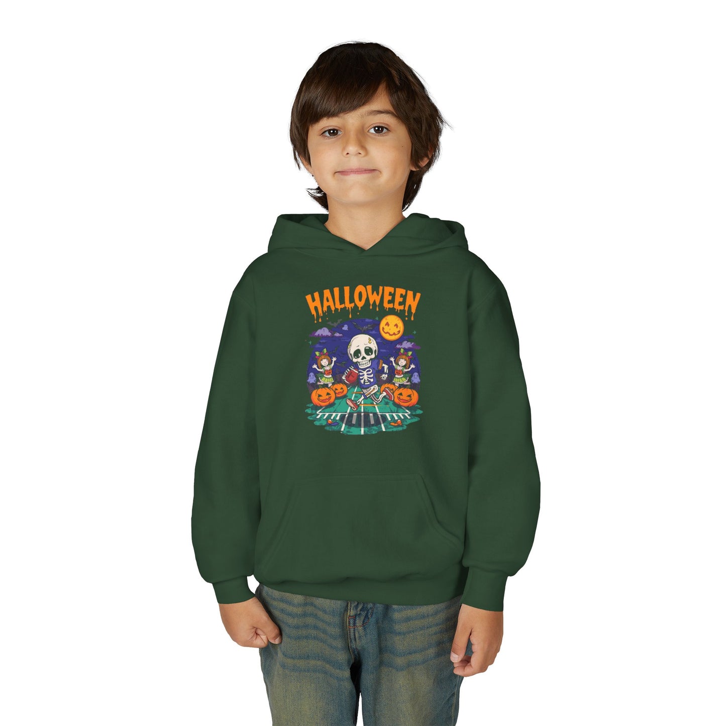 Kids Halloween Skeleton Youth Hoodie H15