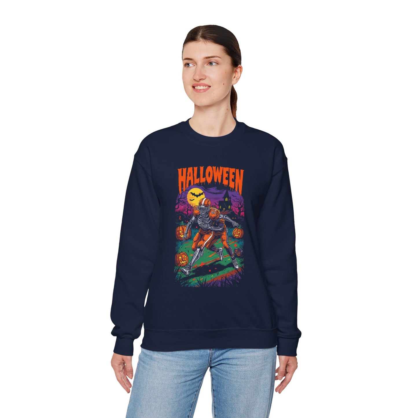 Halloween Graphic Crewneck Sweatshirt H22