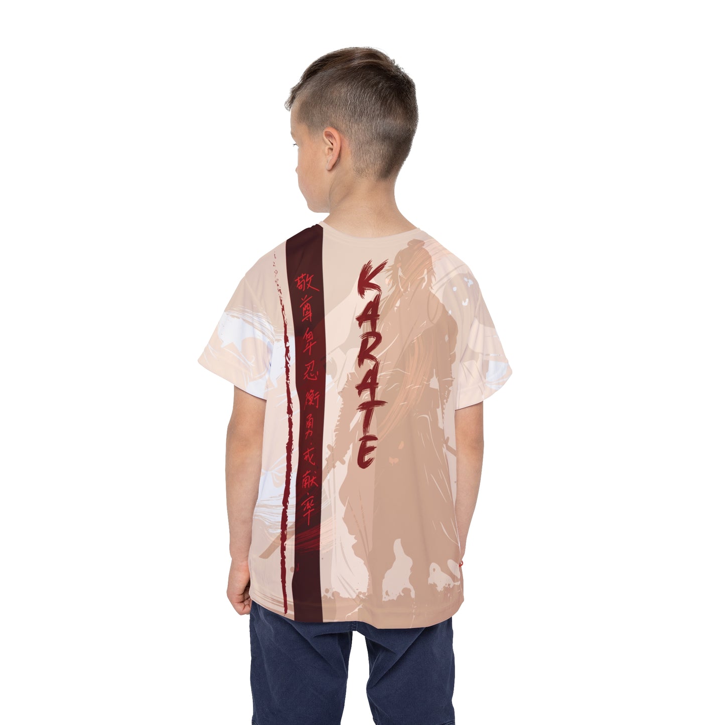 Karate Kids Sports Jersey - Action-Packed Design for Young Martial Artists