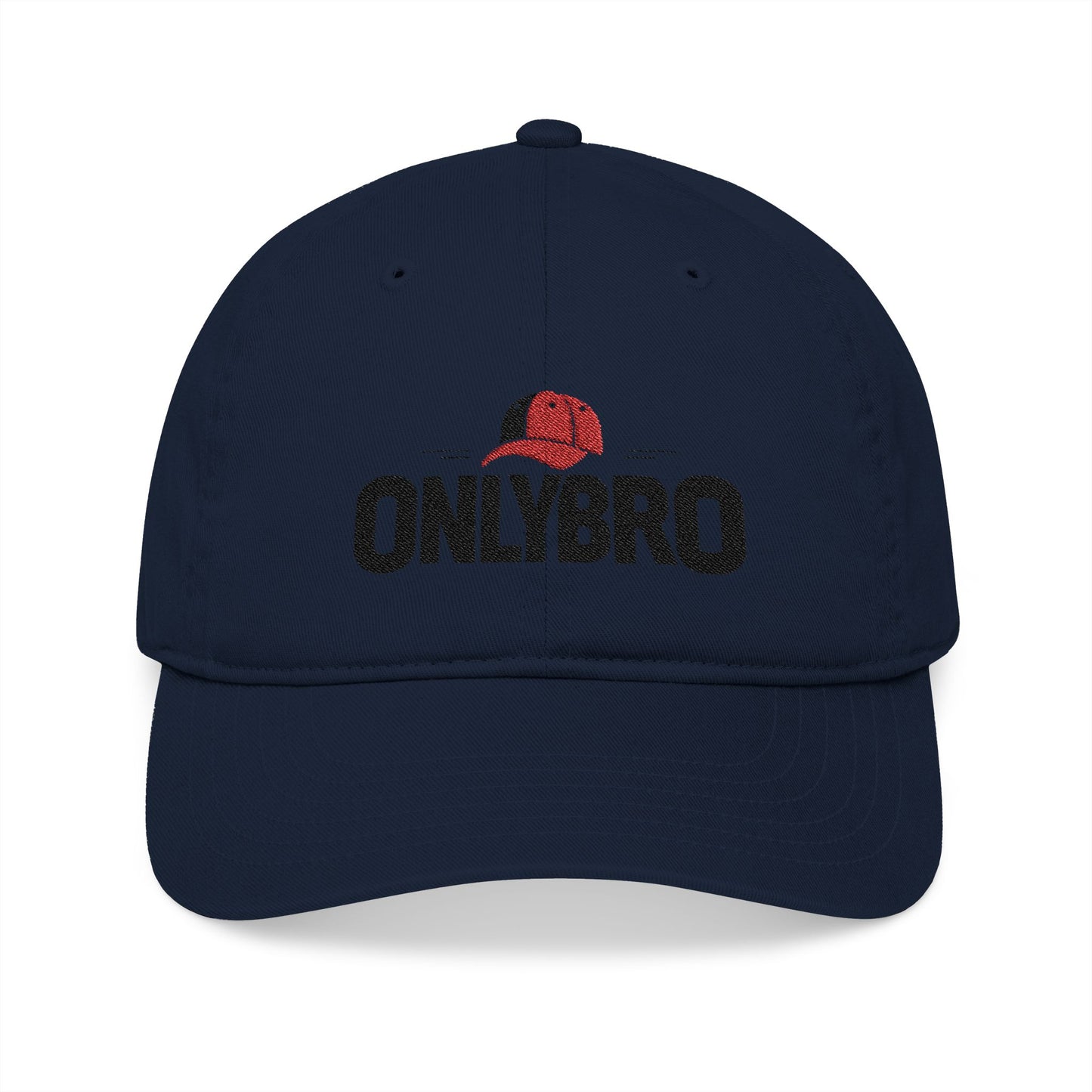 Organic Baseball Cap with 'ONLYBRO' Embroidery