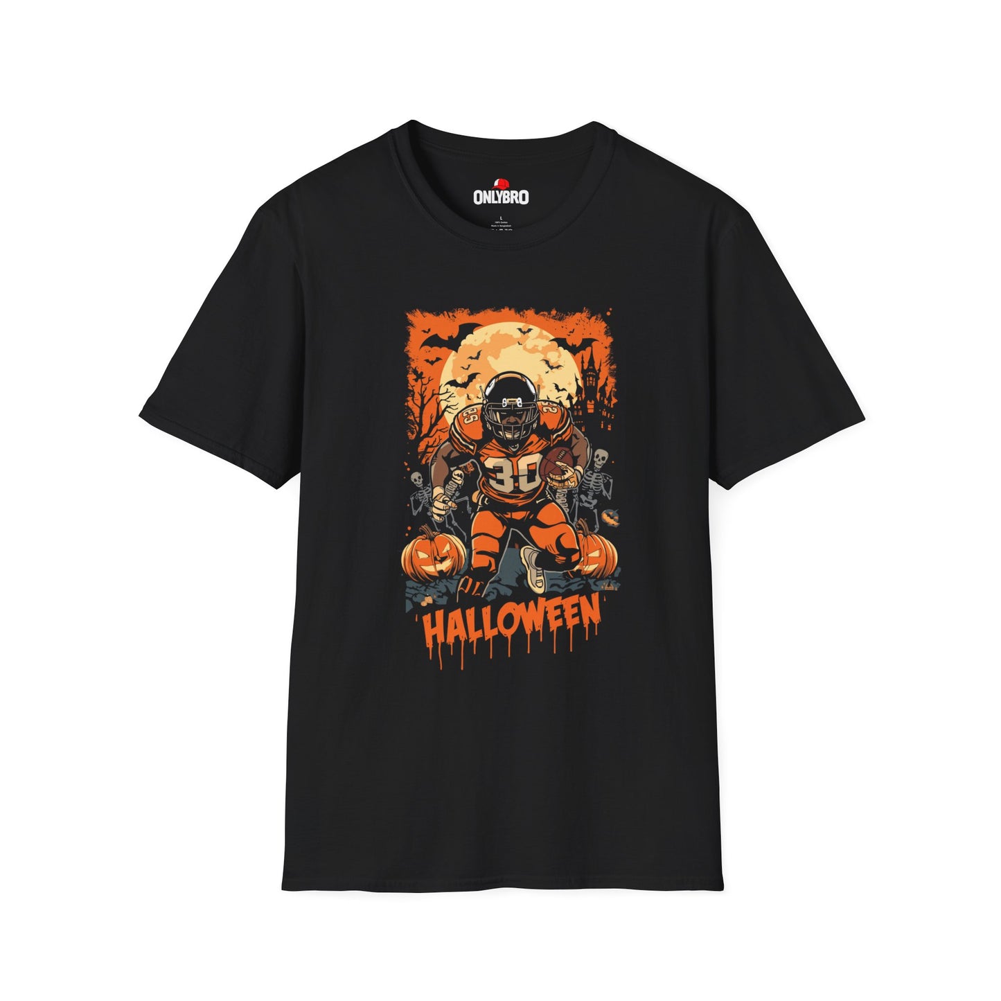 Halloween Football Unisex Softstyle T-Shirt H13
