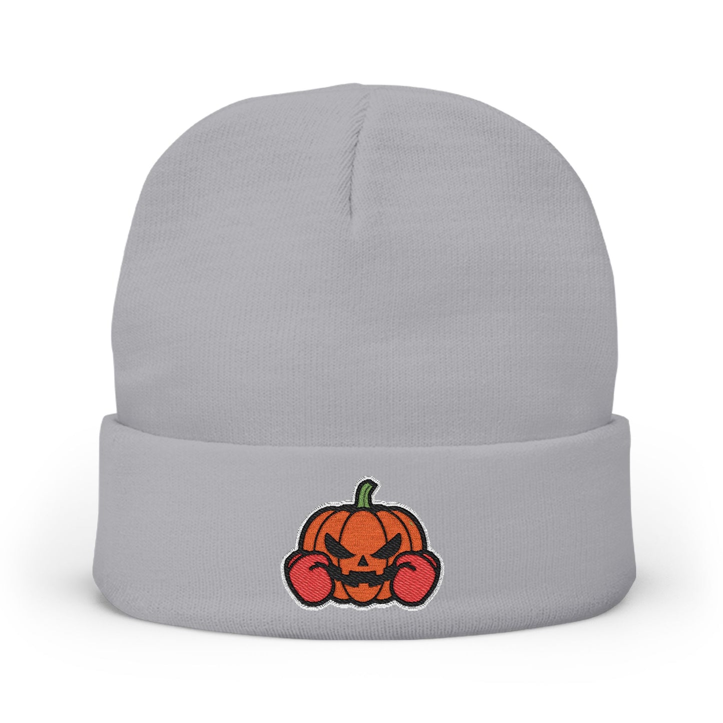 Pumpkin Embroidered Knit Beanie H29
