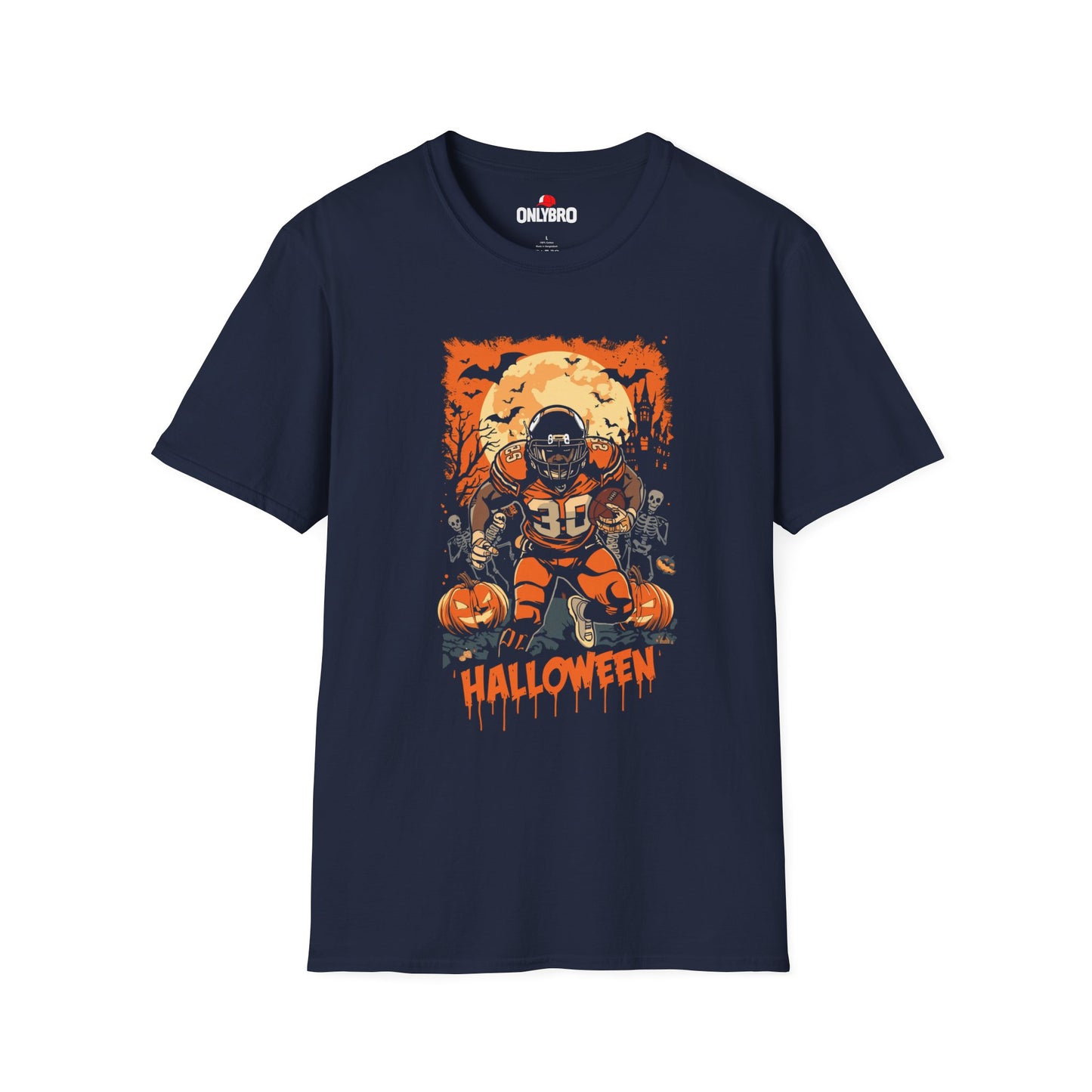 Halloween Football Unisex Softstyle T-Shirt H13