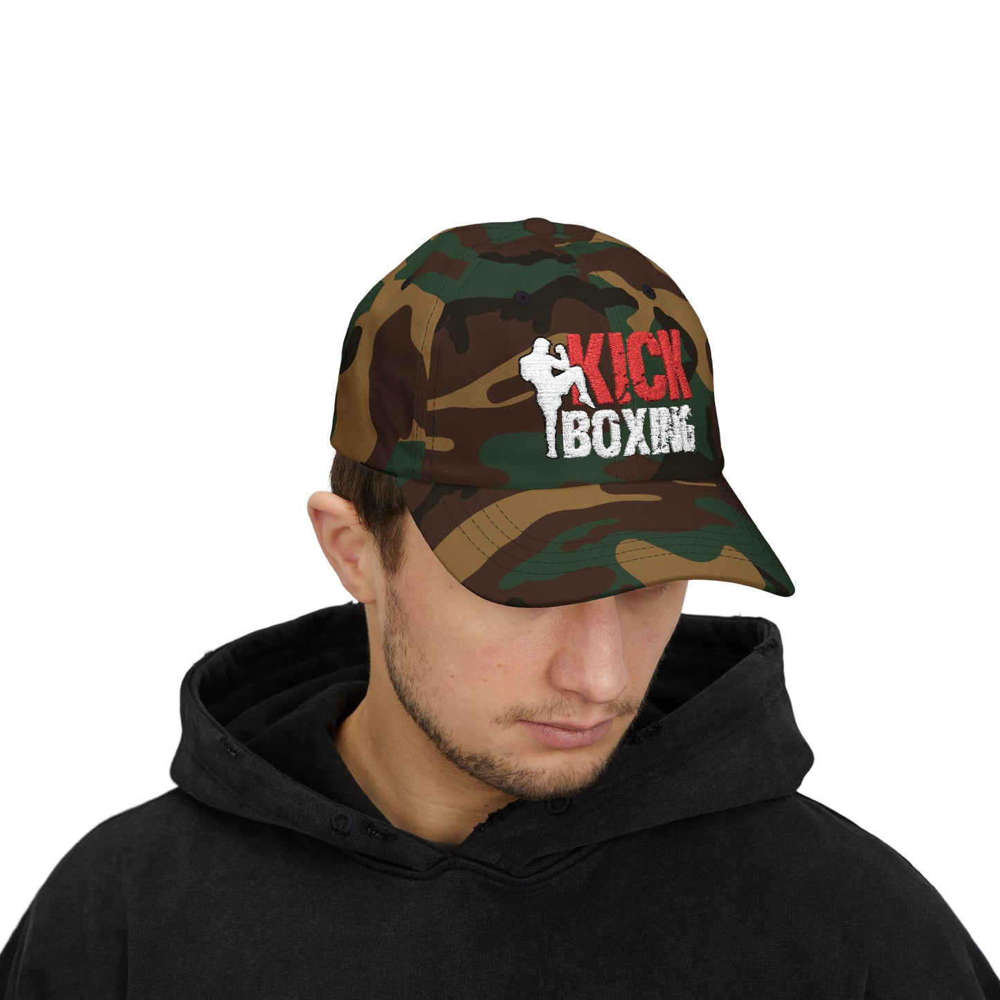 Camo Kickboxing Dad Cap - Perfect Gift for Fitness Enthusiasts
