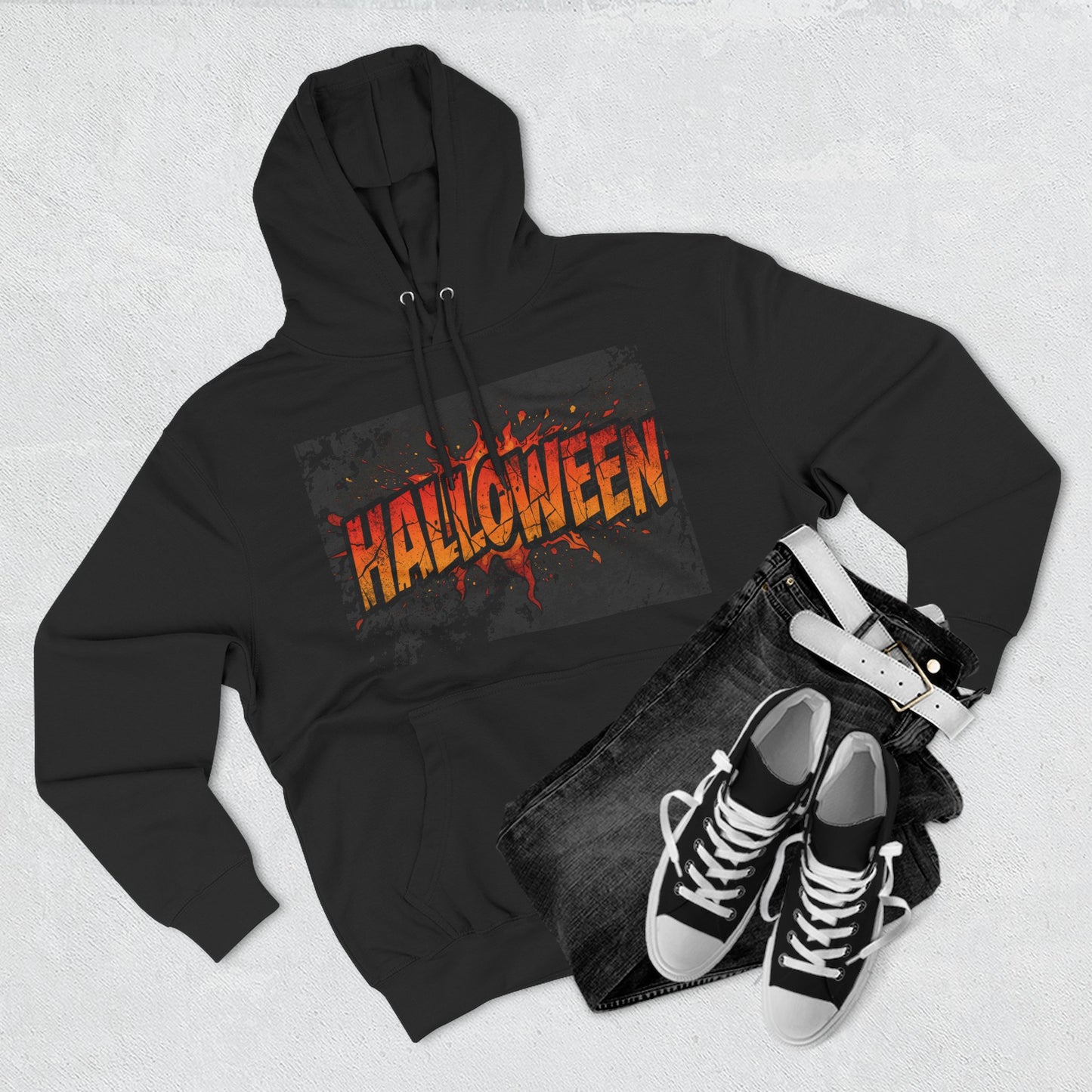 Halloween Football Fleece Hoodie H14