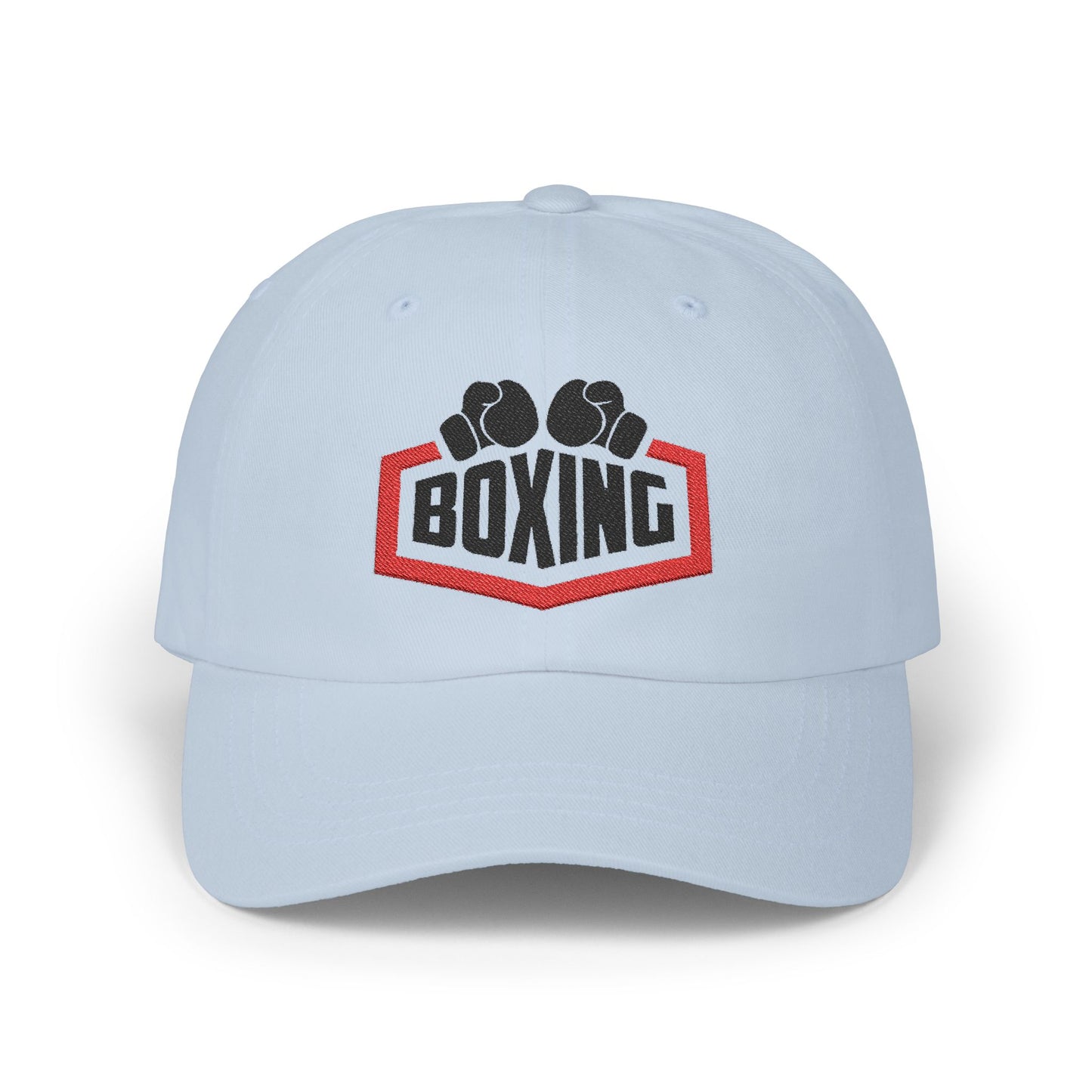 Boxing BX1 Classic Dad Cap - Adjustable White Hat for Fitness Enthusiasts