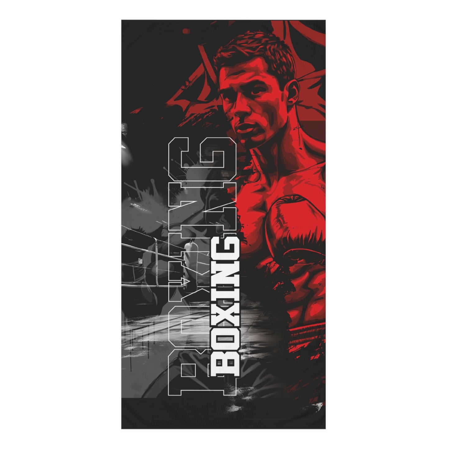 Boxing Themed Mink-Cotton Towel TW1