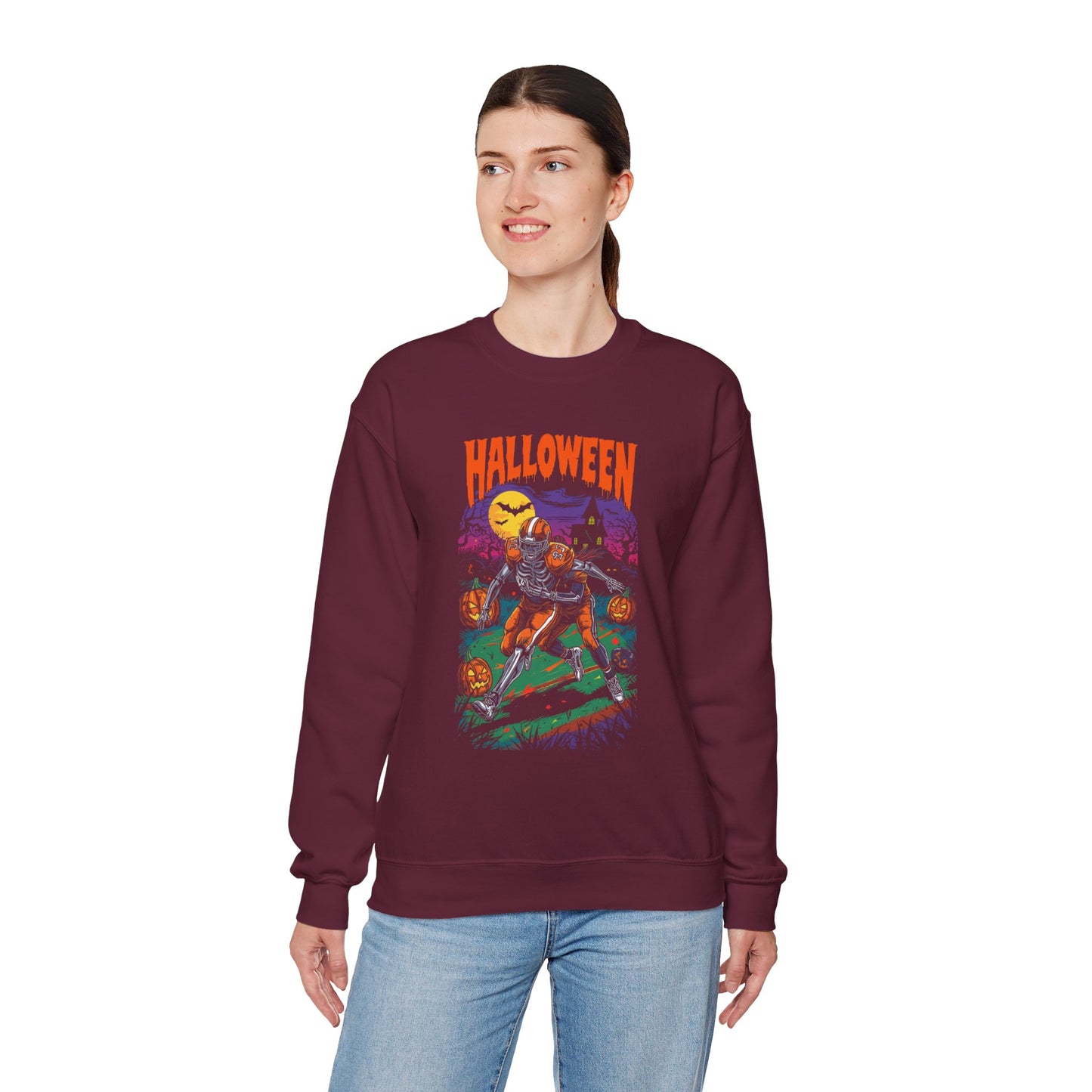 Halloween Graphic Crewneck Sweatshirt H22