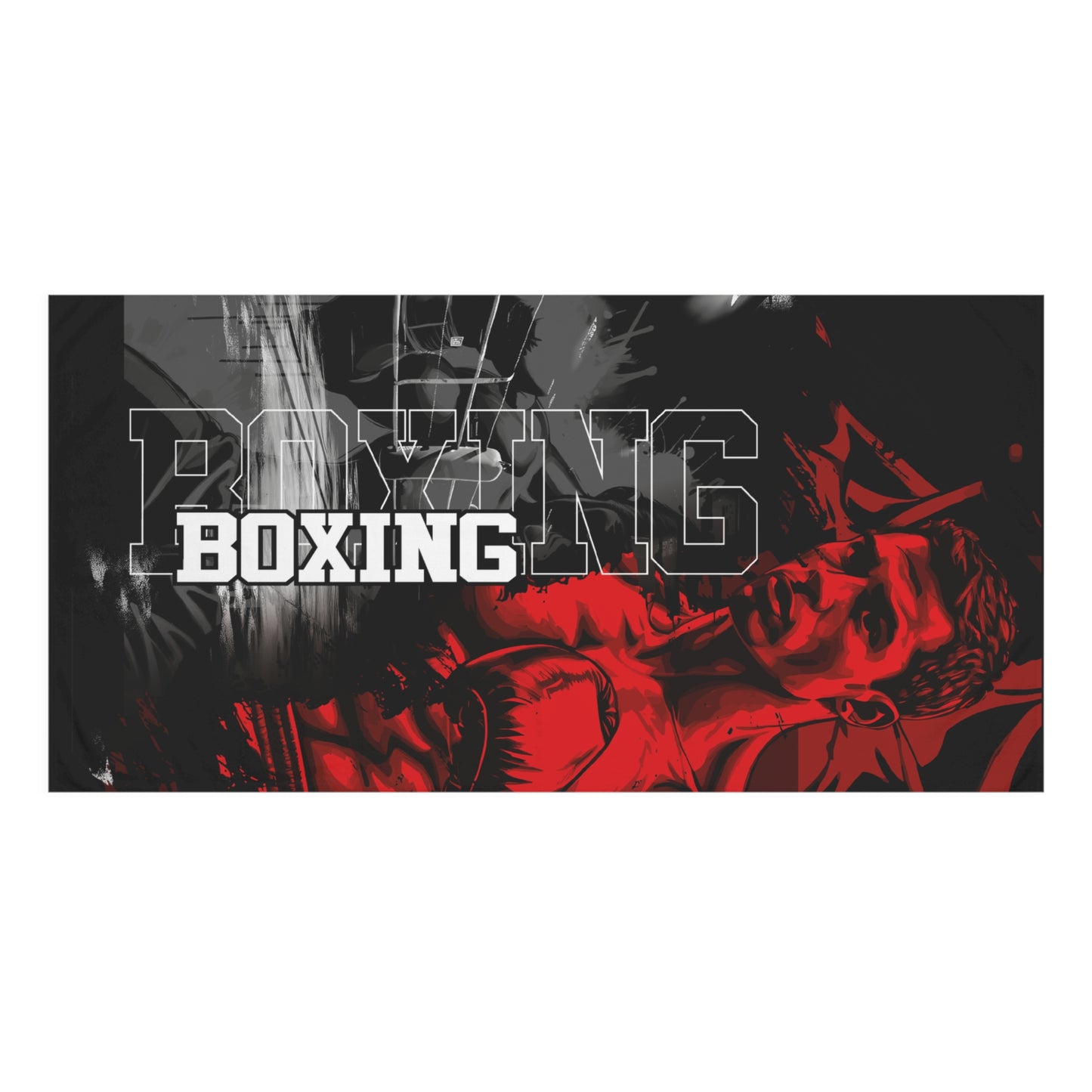 Boxing Themed Mink-Cotton Towel TW1