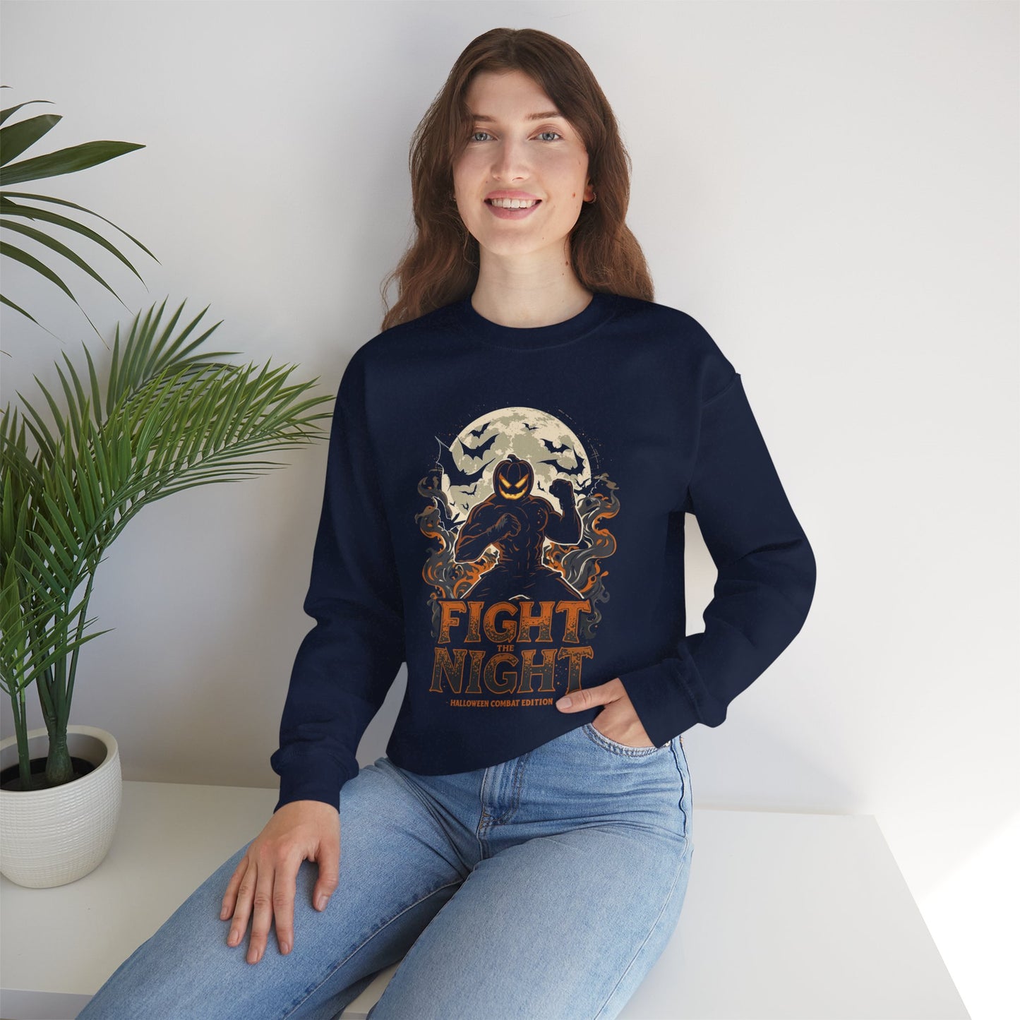 Halloween Fight Night Crewneck Sweatshirt H18