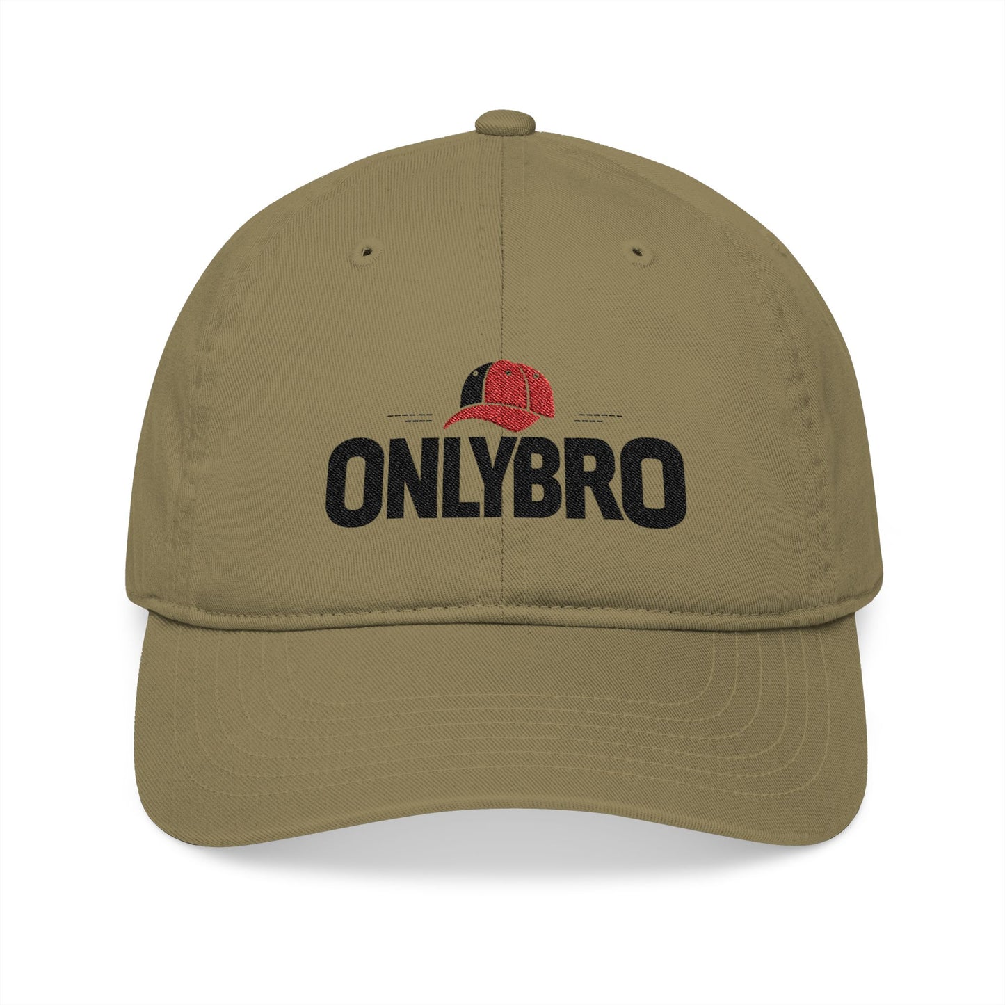 Organic Baseball Cap with 'ONLYBRO' Embroidery
