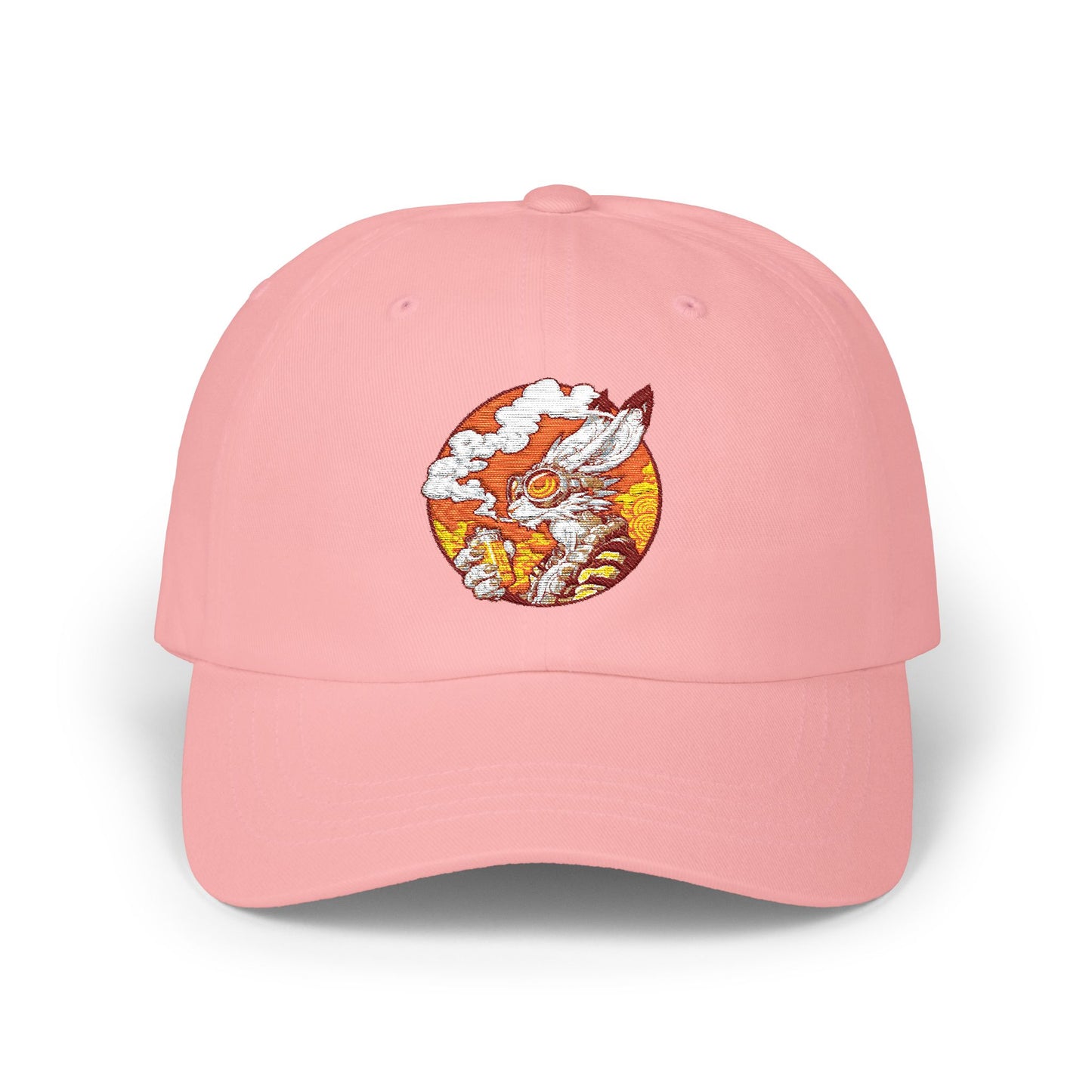 Classic Dad Cap - Sunset Embroidered Hat Bunny1