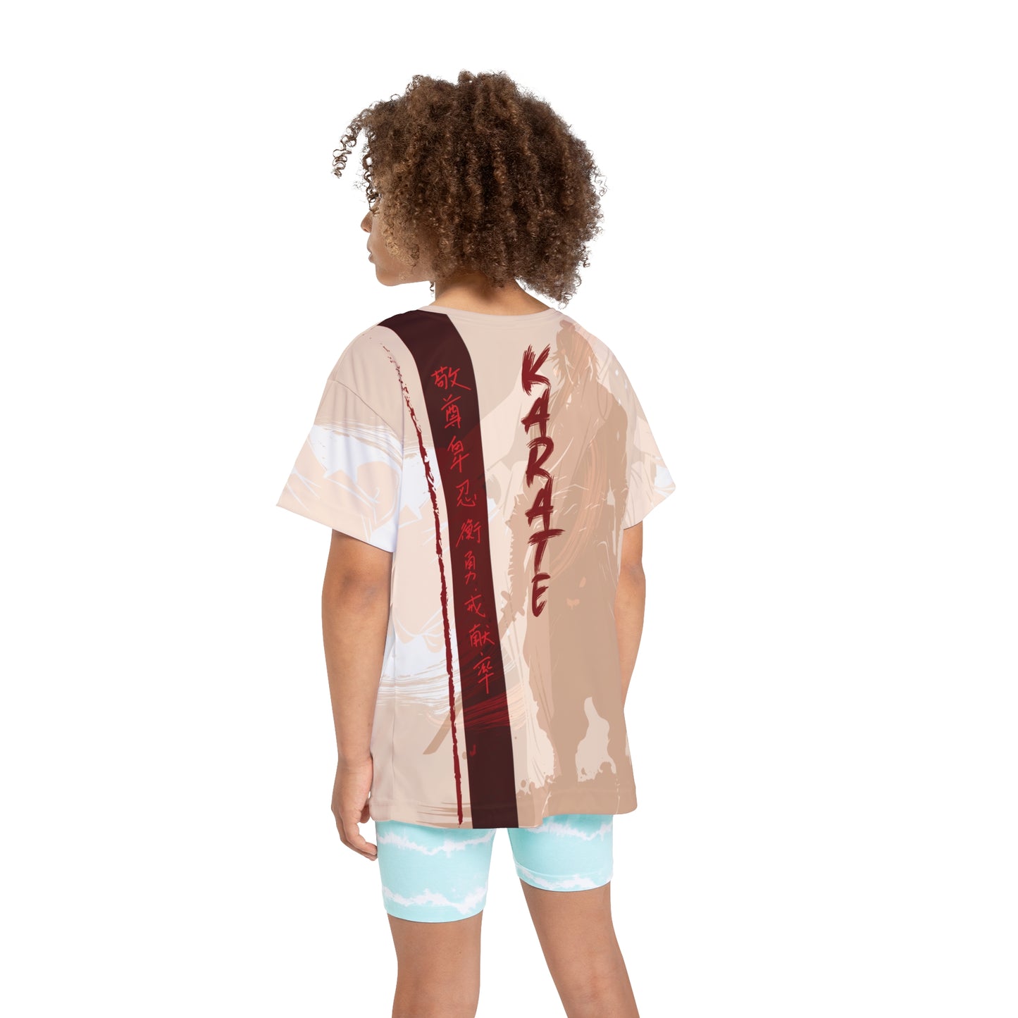 Karate Kids Sports Jersey - Action-Packed Design for Young Martial Artists