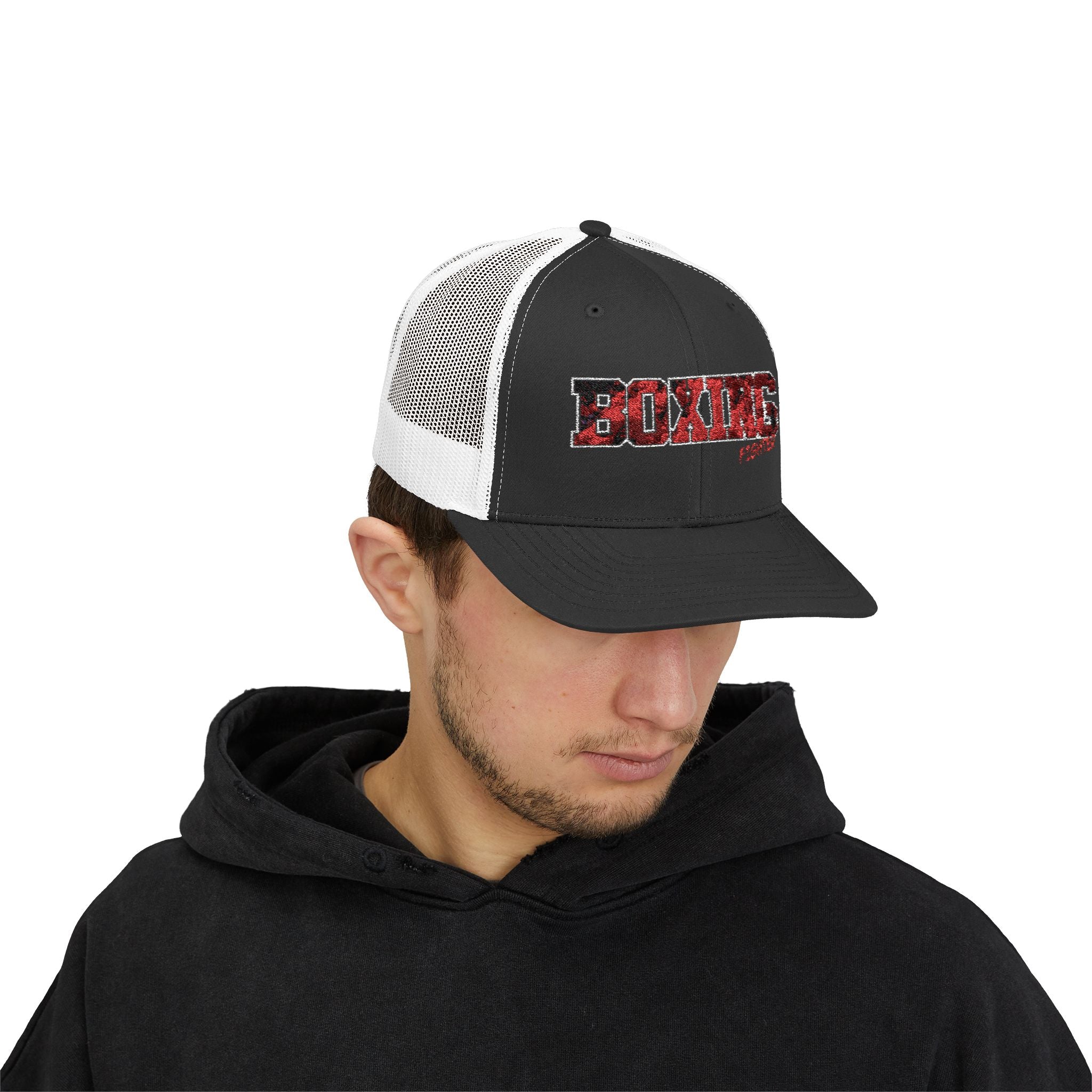 Czapka typu snapback trucker z motywem boksera - BX14 