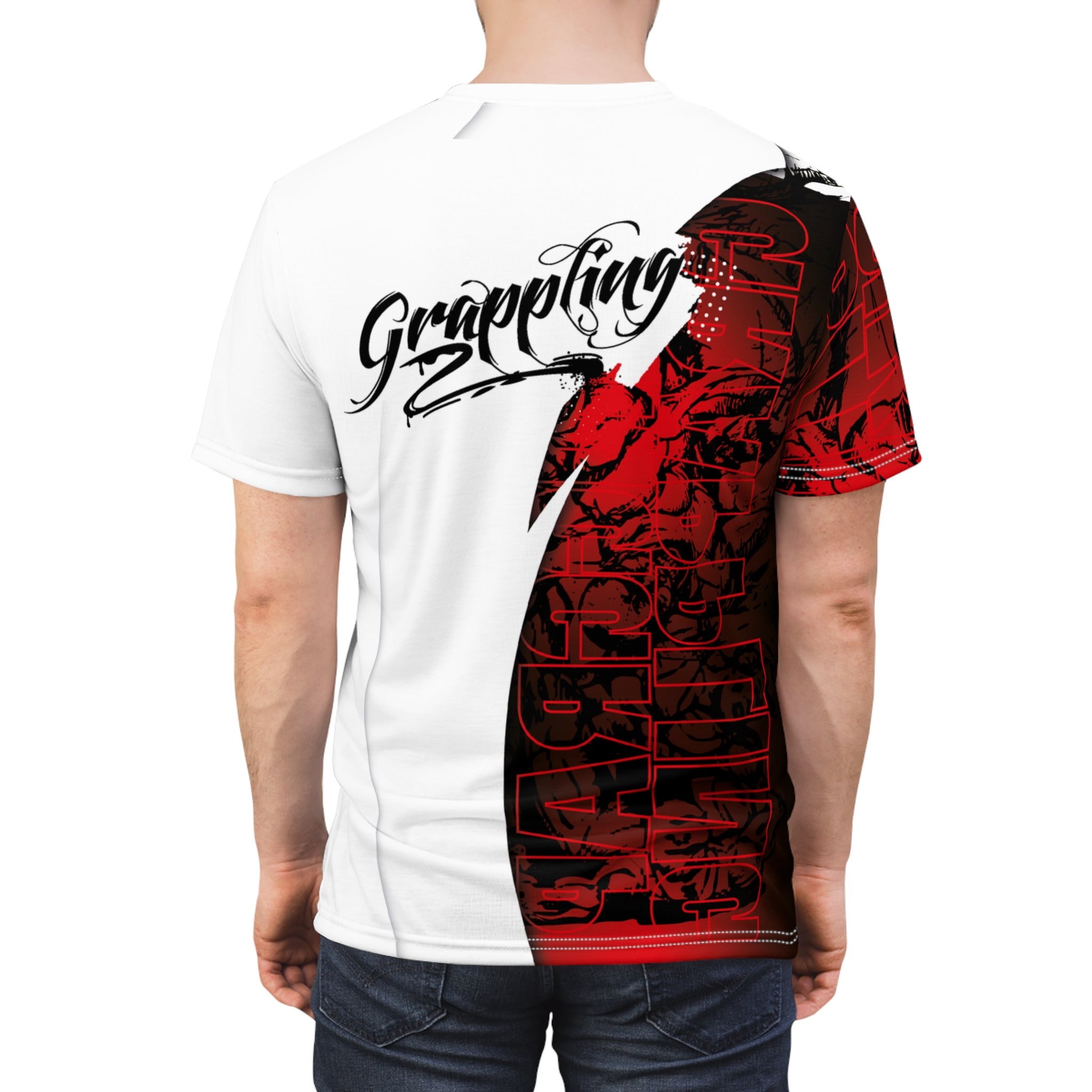 Koszulka z nadrukiem Grappling p19 dla mężczyzn – odważny design